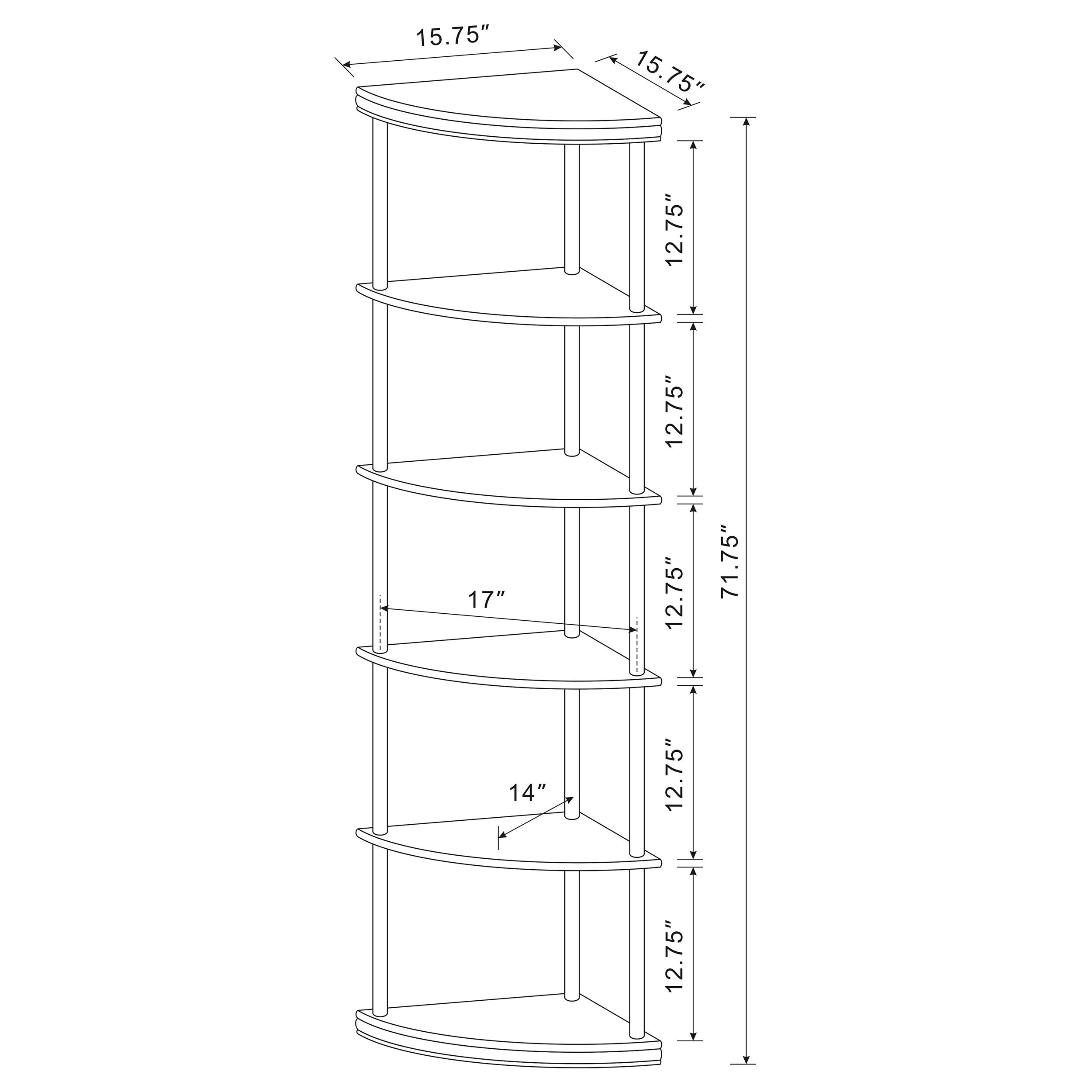 Bonwick Corner Bookshelf - Luxury Home Furniture (MI)
