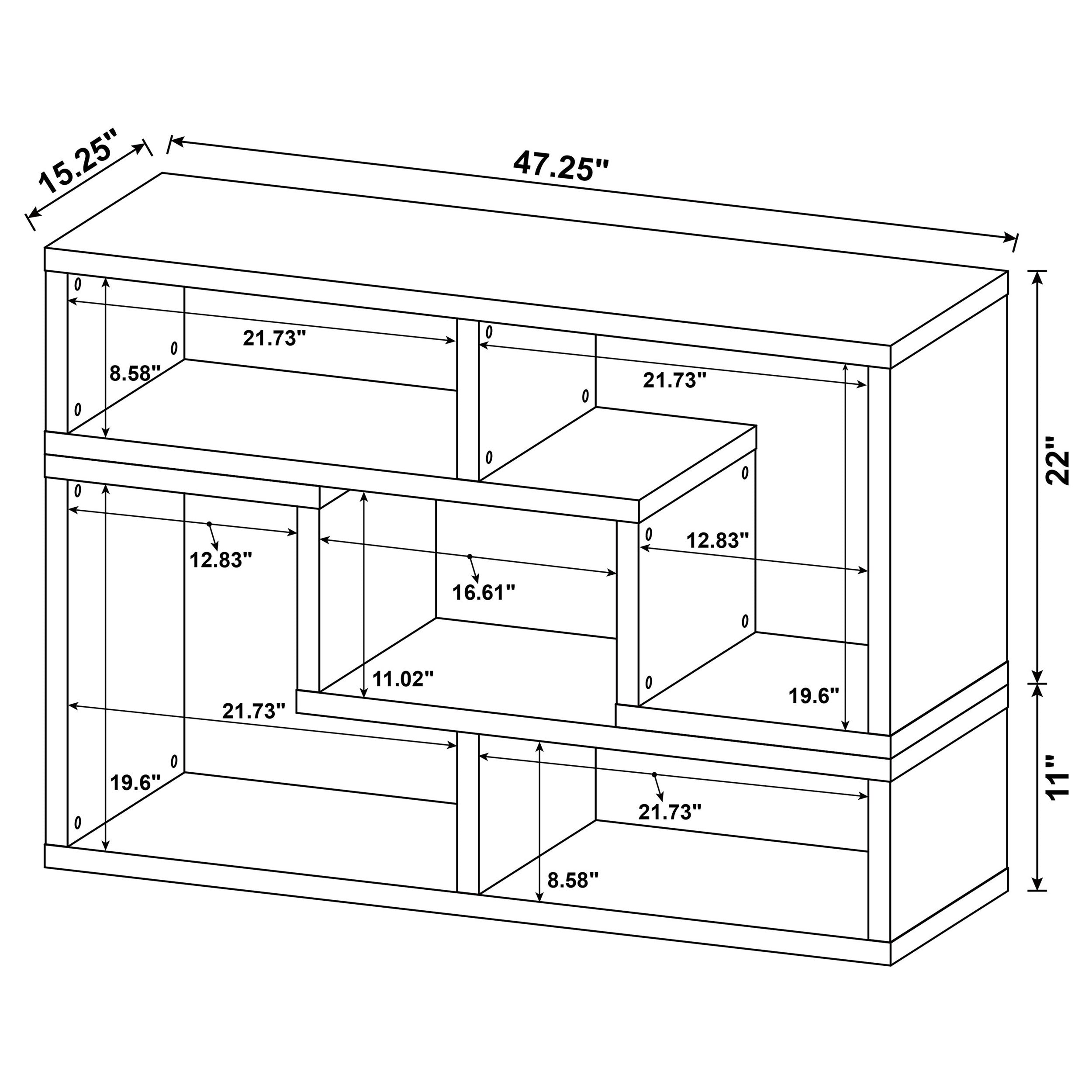 Velma Bookshelf Console - Luxury Home Furniture (MI)