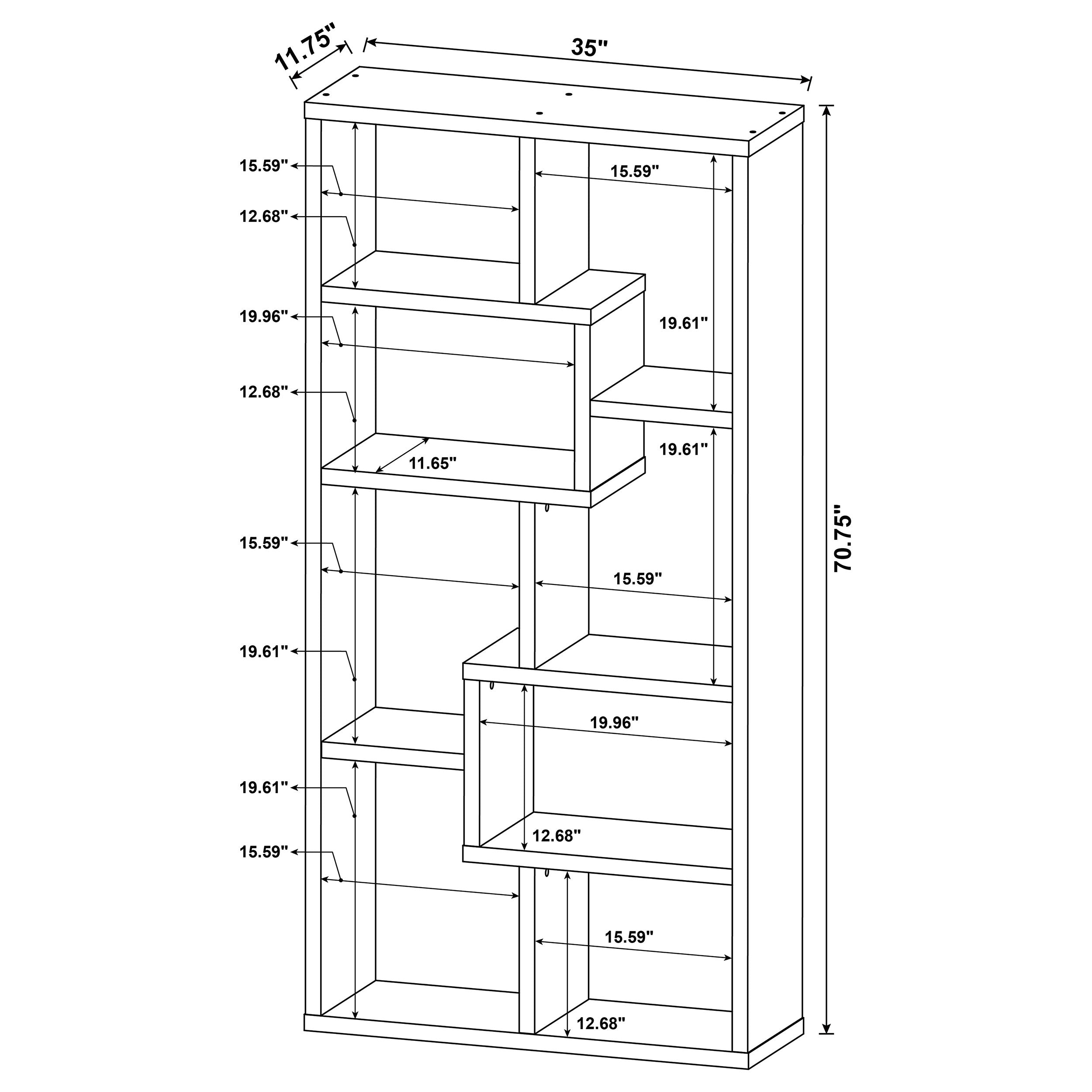 Theo Bookshelf - Luxury Home Furniture (MI)