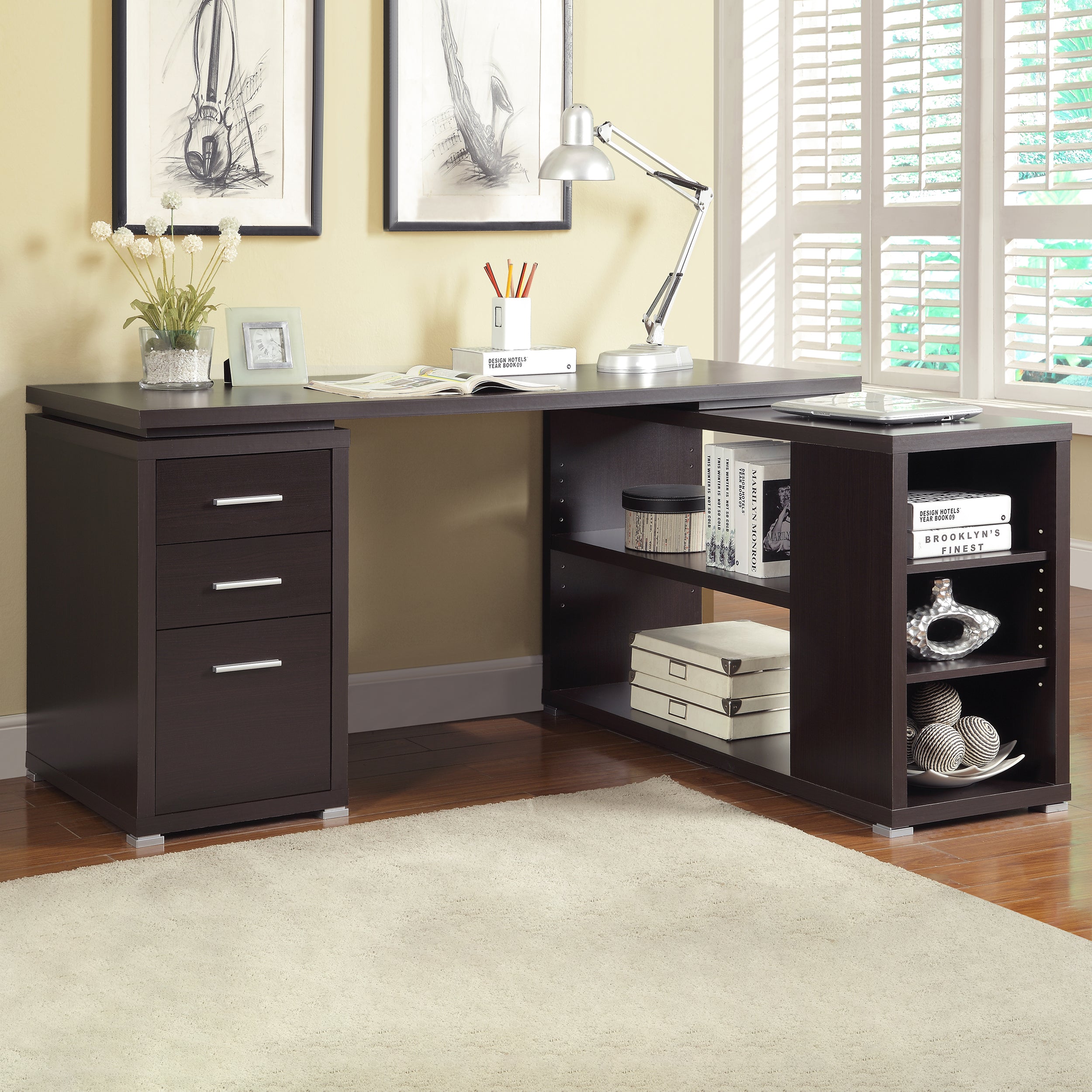 Yvette Computer Desk - Luxury Home Furniture (MI)