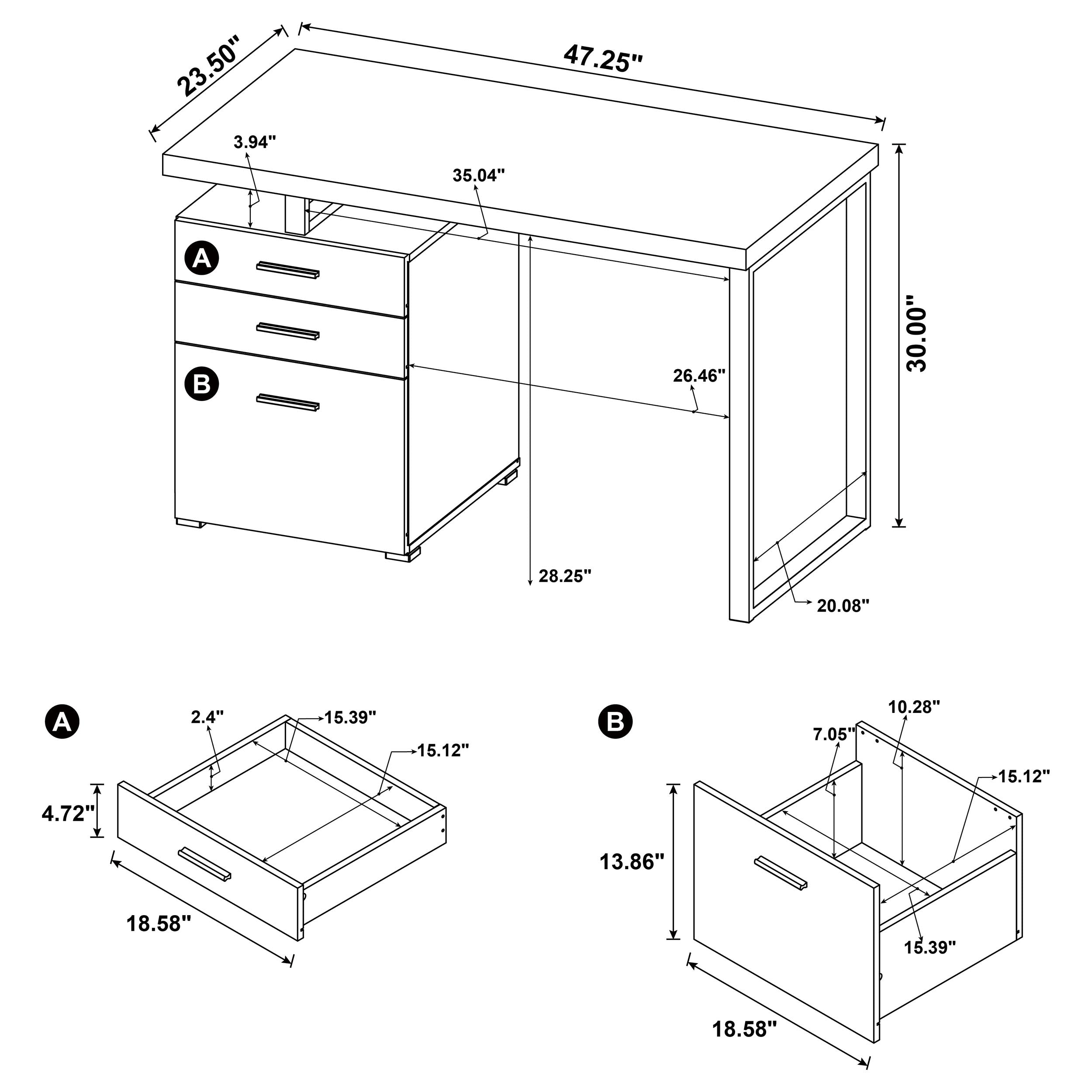 Brennan Computer Desk - Luxury Home Furniture (MI)