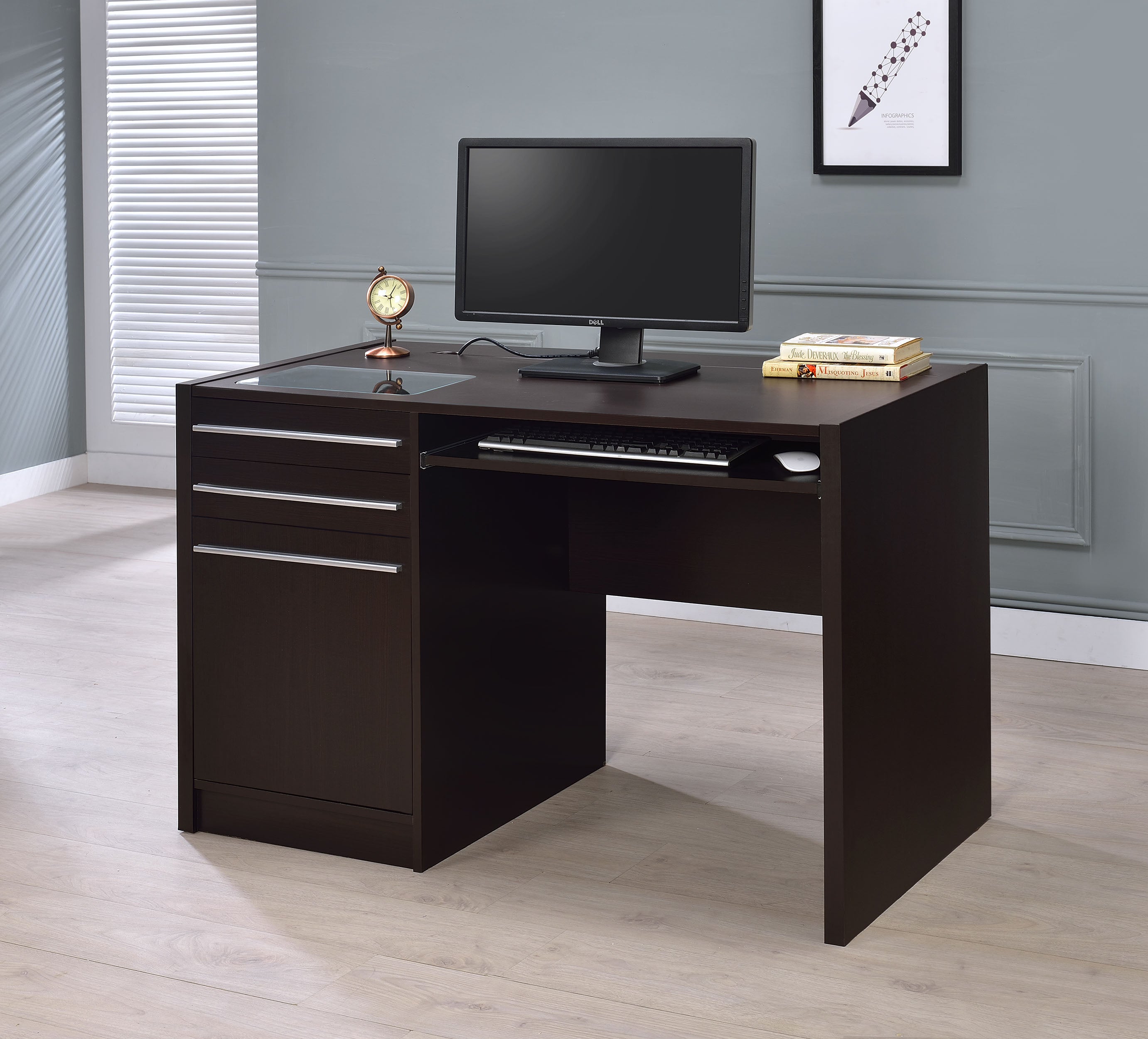 Halston Computer Desk - Luxury Home Furniture (MI)