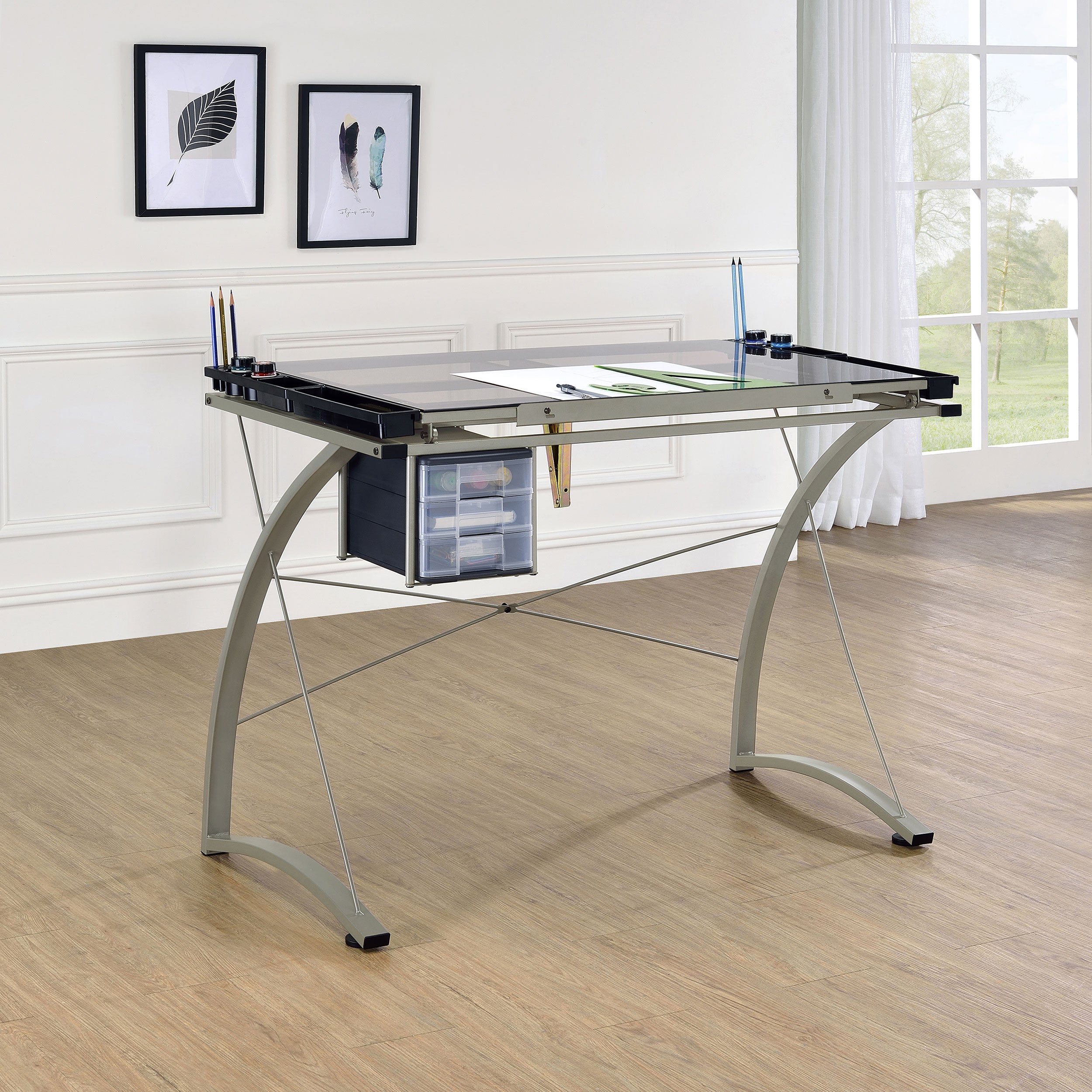 Melo Drafting Table - Luxury Home Furniture (MI)