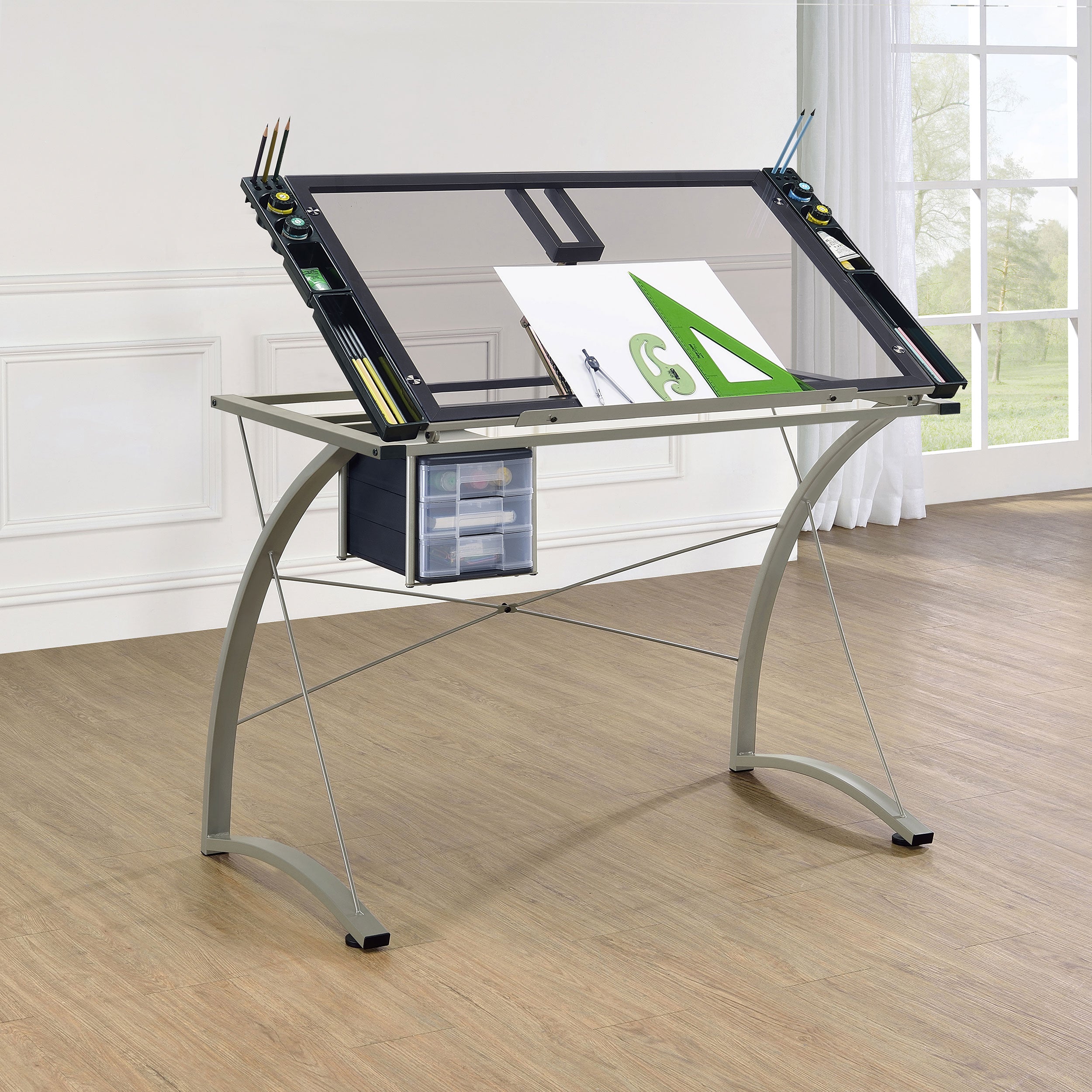 Melo Drafting Table - Luxury Home Furniture (MI)