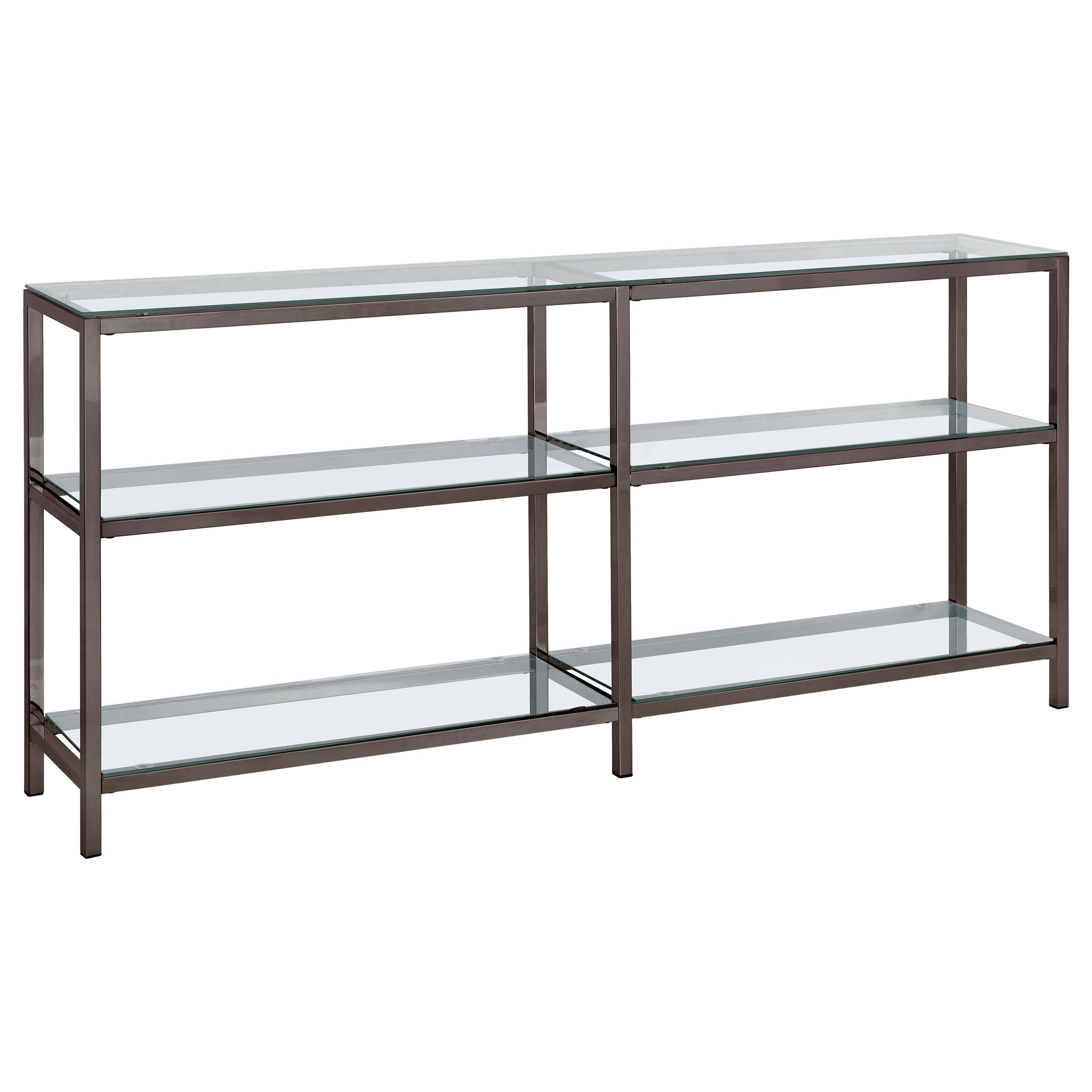 Kate 2-tier Bookcase Black Nickel - Luxury Home Furniture (MI)