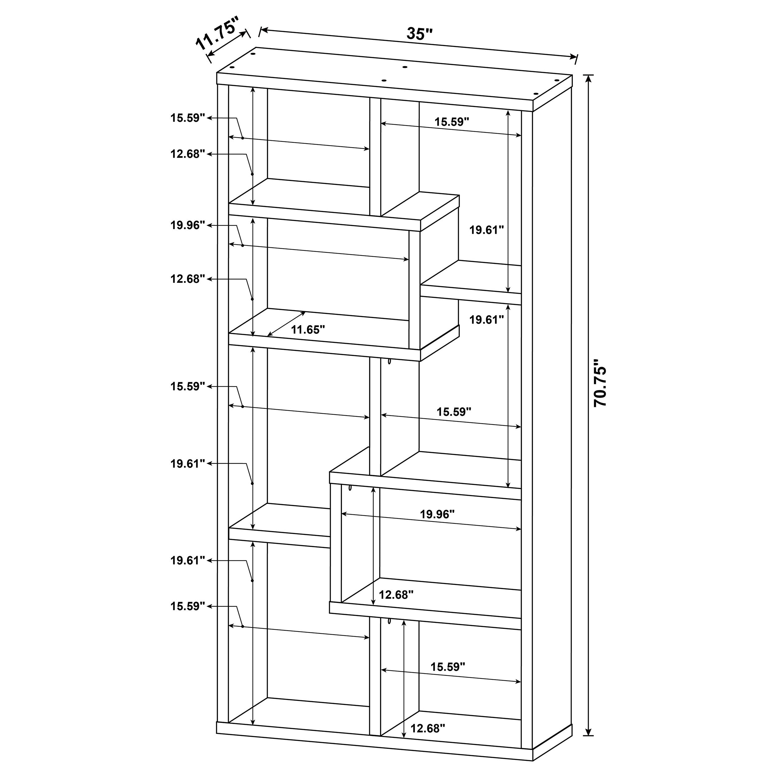 Theo Bookshelf - Luxury Home Furniture (MI)