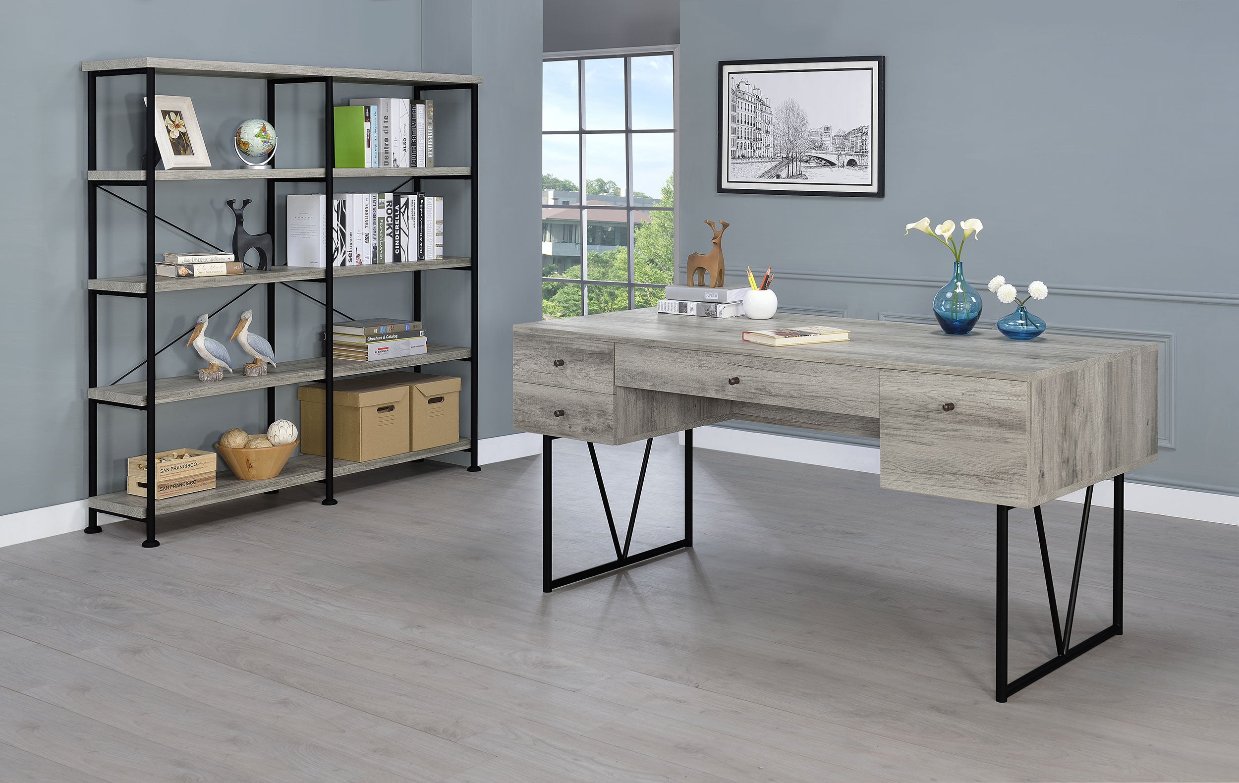 Analiese Bookshelf - Luxury Home Furniture (MI)