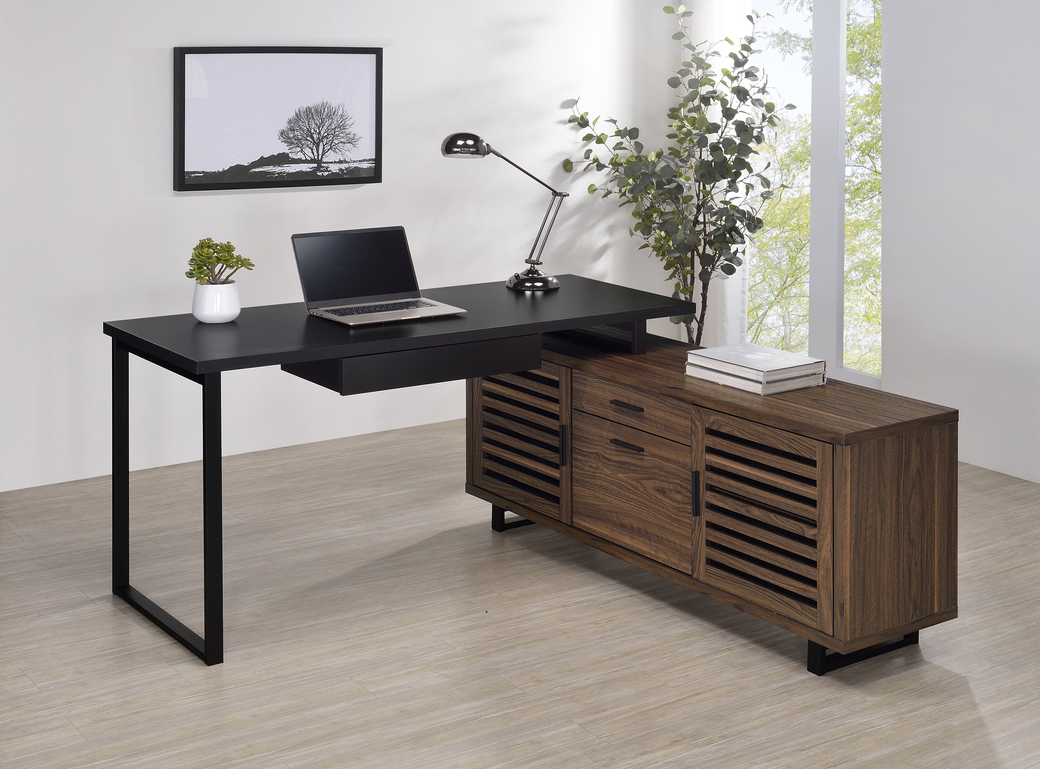 Maddox L-Shape Desk - Luxury Home Furniture (MI)