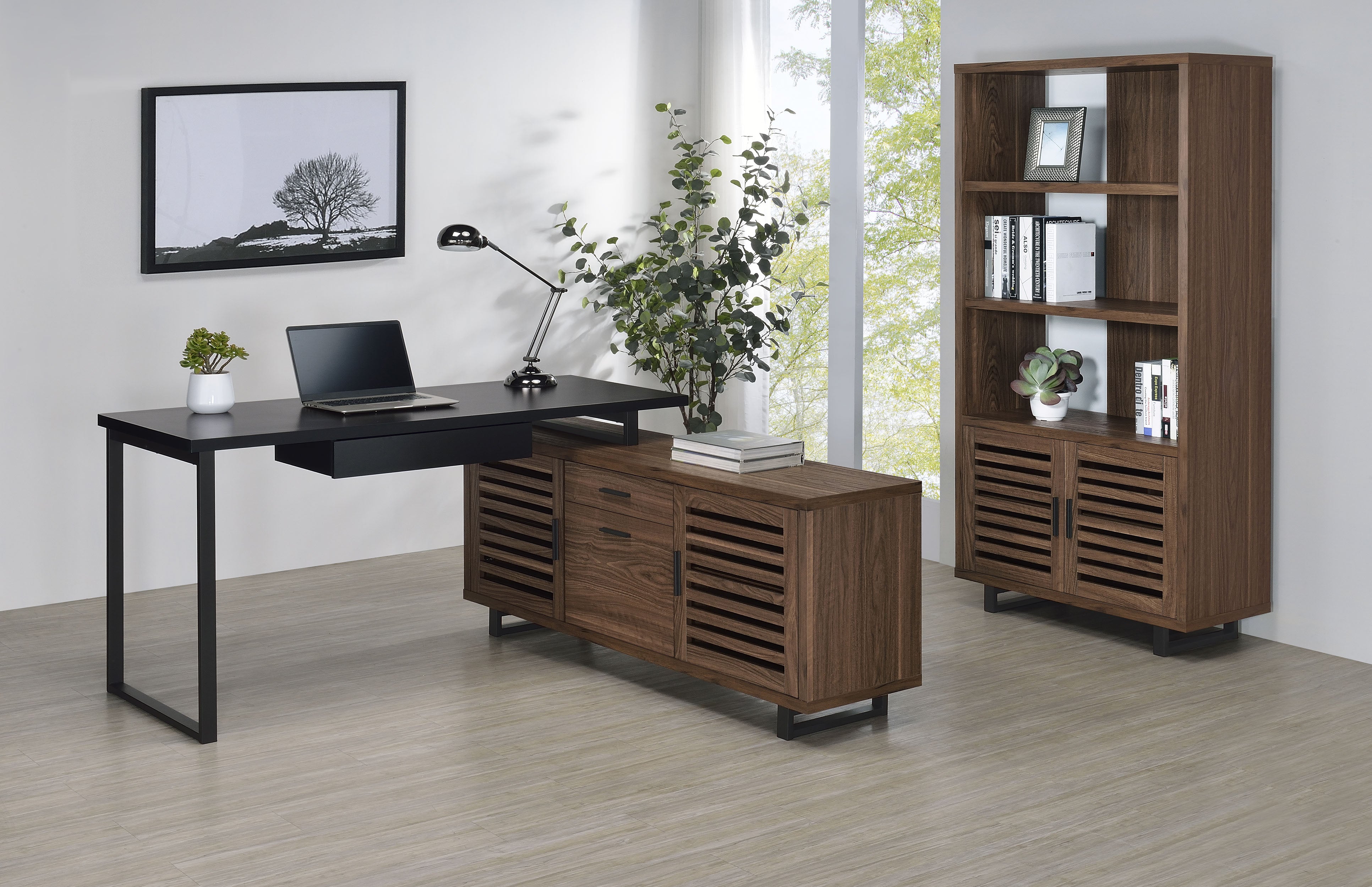 Maddox L-Shape Desk - Luxury Home Furniture (MI)