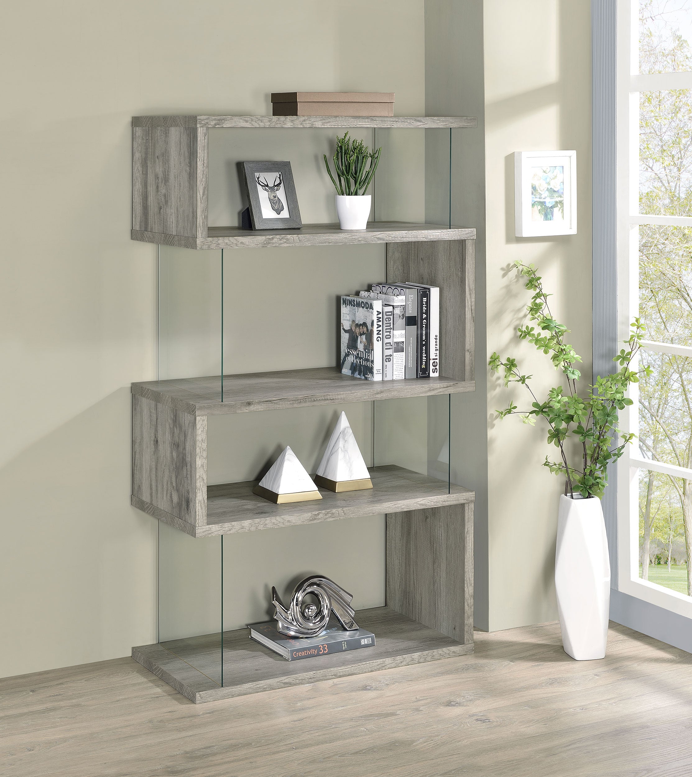 Emelle Bookshelf - Luxury Home Furniture (MI)