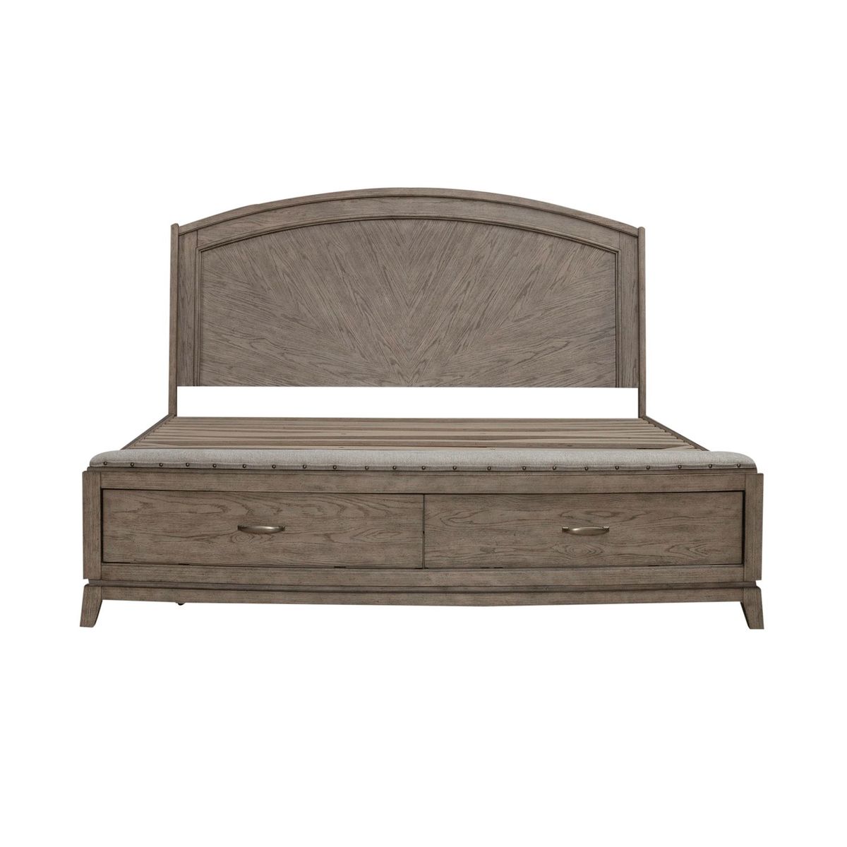 Liberty Furniture Avalon King Panel Storage Bed in Burnished Beige - Luxury Home Furniture (MI)