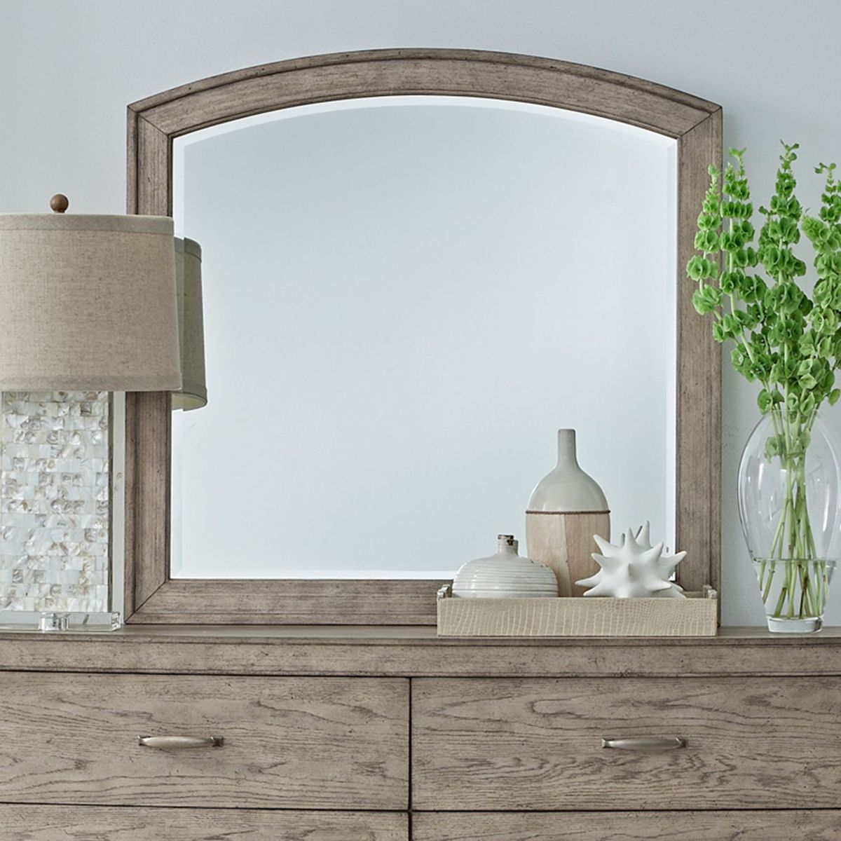 Liberty Furniture Avalon Arched Mirror in Burnished Beige - Luxury Home Furniture (MI)