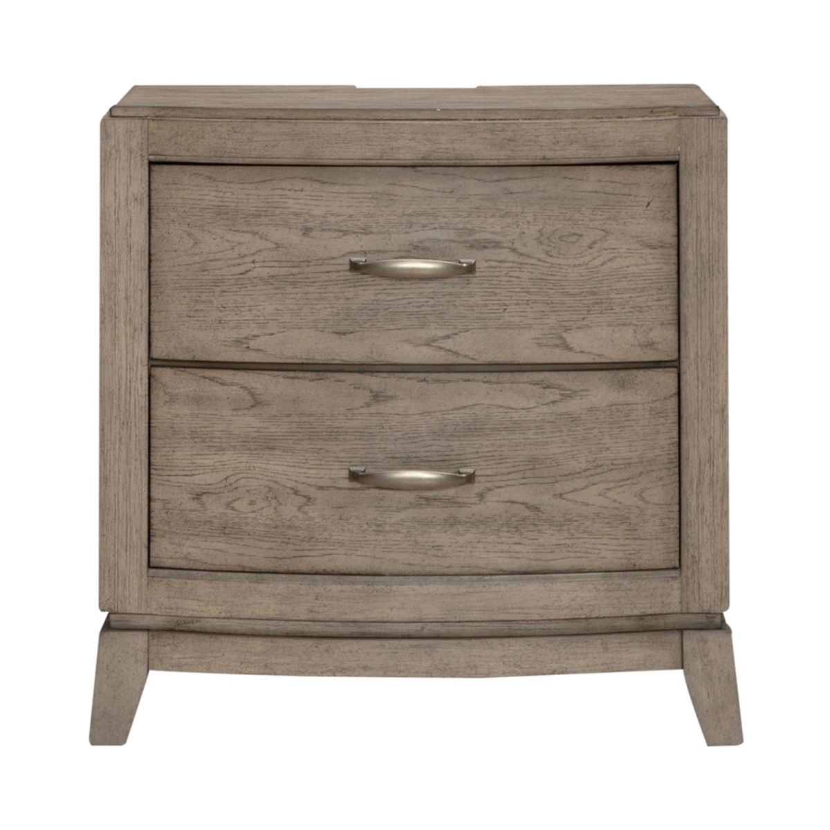 Liberty Furniture Avalon Nightstand with Charging Station in Burnished Beige - Luxury Home Furniture (MI)