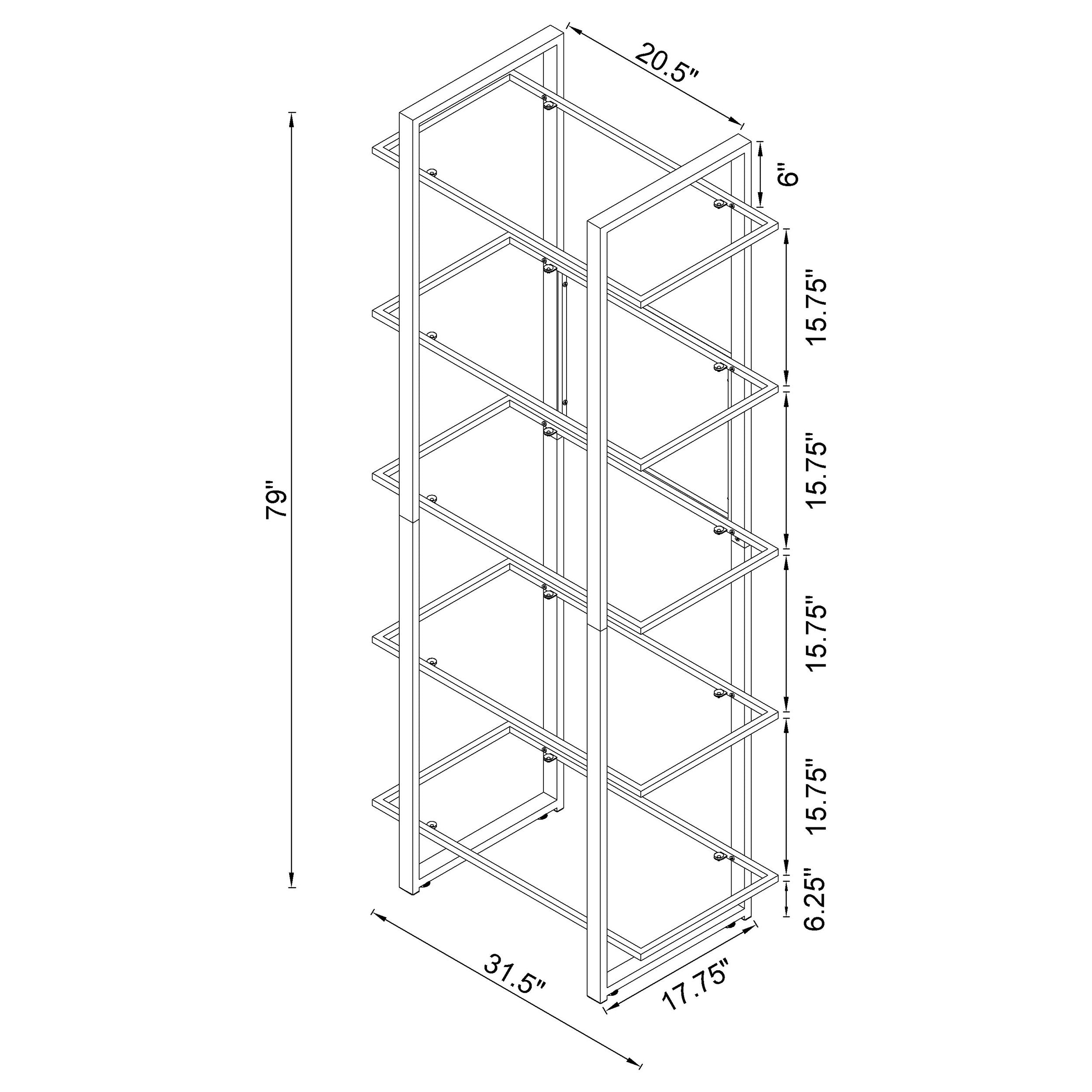 Hartford Bookshelf - Luxury Home Furniture (MI)