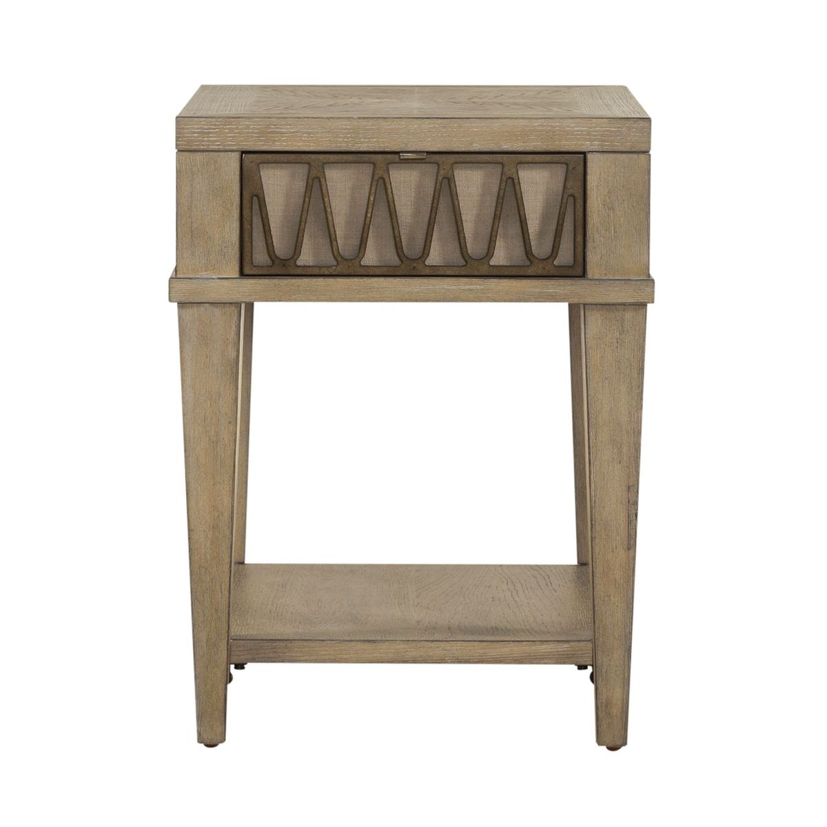 Liberty Furniture Devonshire Chair Side Table in Weathered Sandstone - Luxury Home Furniture (MI)