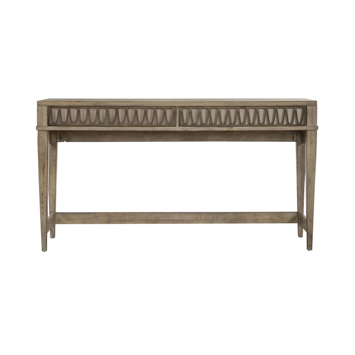 Liberty Furniture Devonshire Console Bar Table in Weathered Sandstone - Luxury Home Furniture (MI)