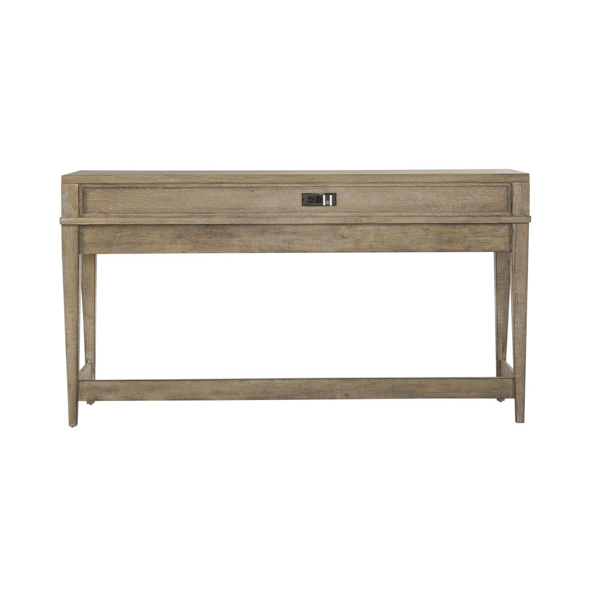 Liberty Furniture Devonshire Console Bar Table in Weathered Sandstone - Luxury Home Furniture (MI)