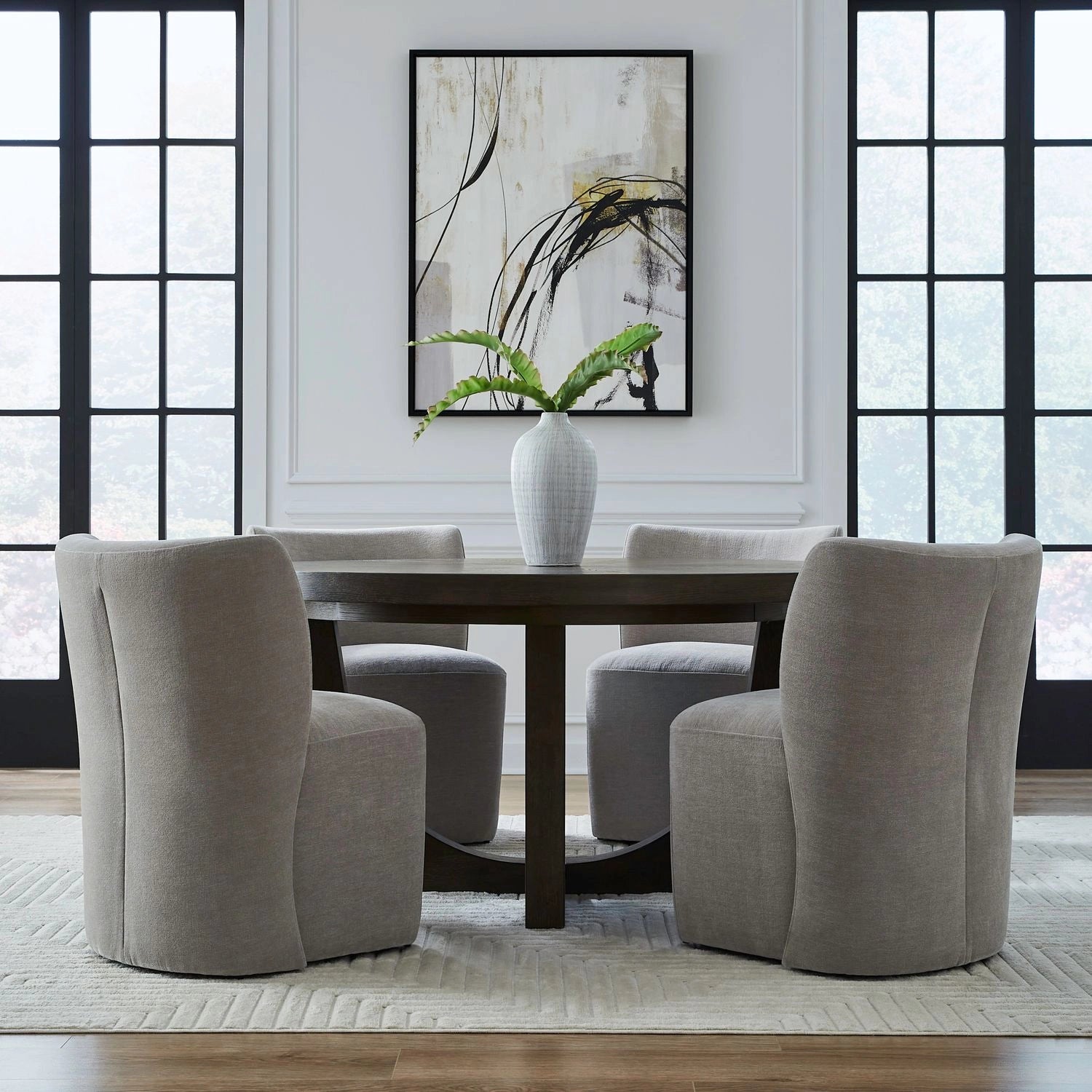 Accent Dining Accent Dining Chair w/ Casters - Truffle image