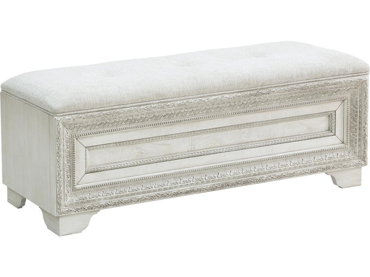Pulaski Furniture Camila Storage Bed Bench in Light Wood
