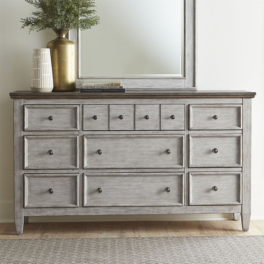 Liberty Furniture Heartland Drawer Dresser in Antique White - Luxury Home Furniture (MI)