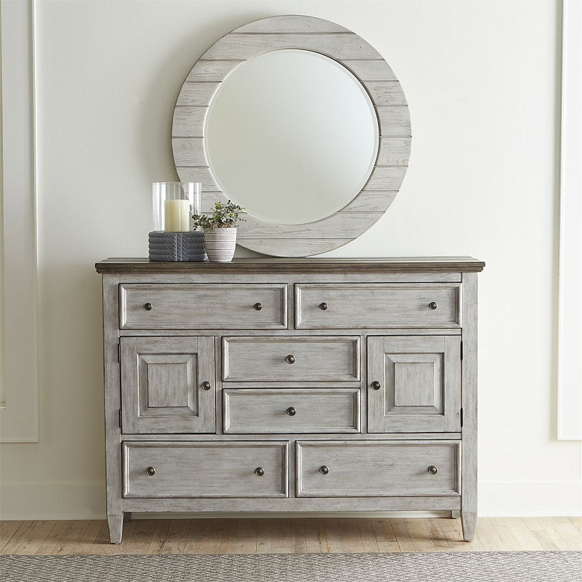 Liberty Furniture Heartland Drawer Chesser in Antique White - Luxury Home Furniture (MI)