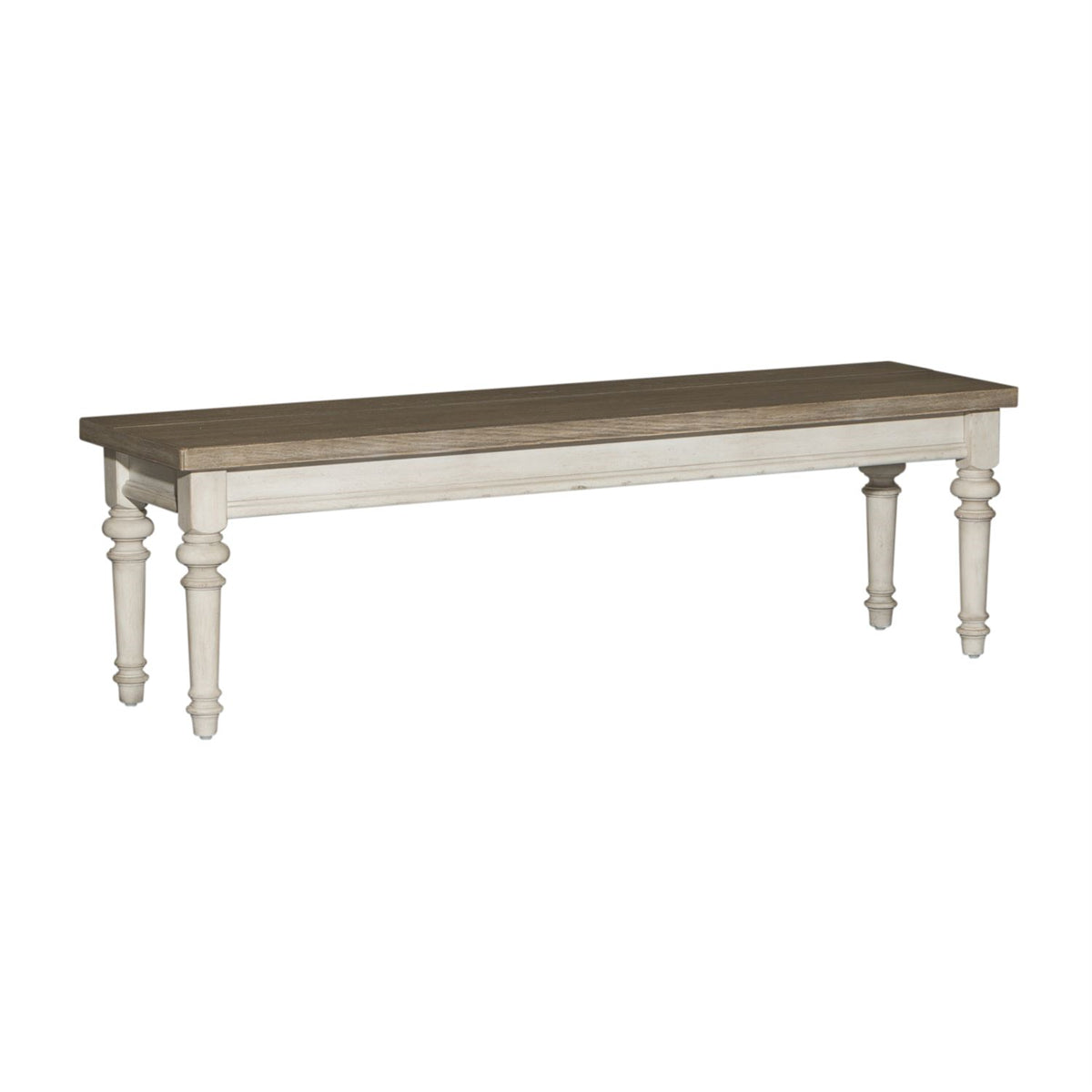 Liberty Furniture Heartland Bench in Antique White - Luxury Home Furniture (MI)