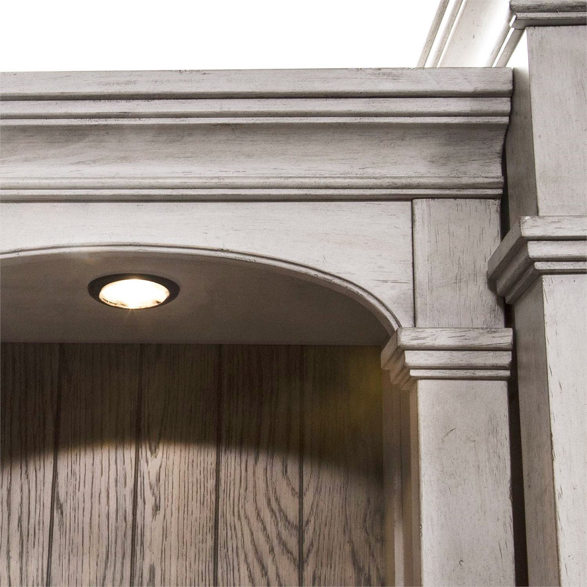 Liberty Heartland 66" Entertainment Center with Piers in Antique White - Luxury Home Furniture (MI)