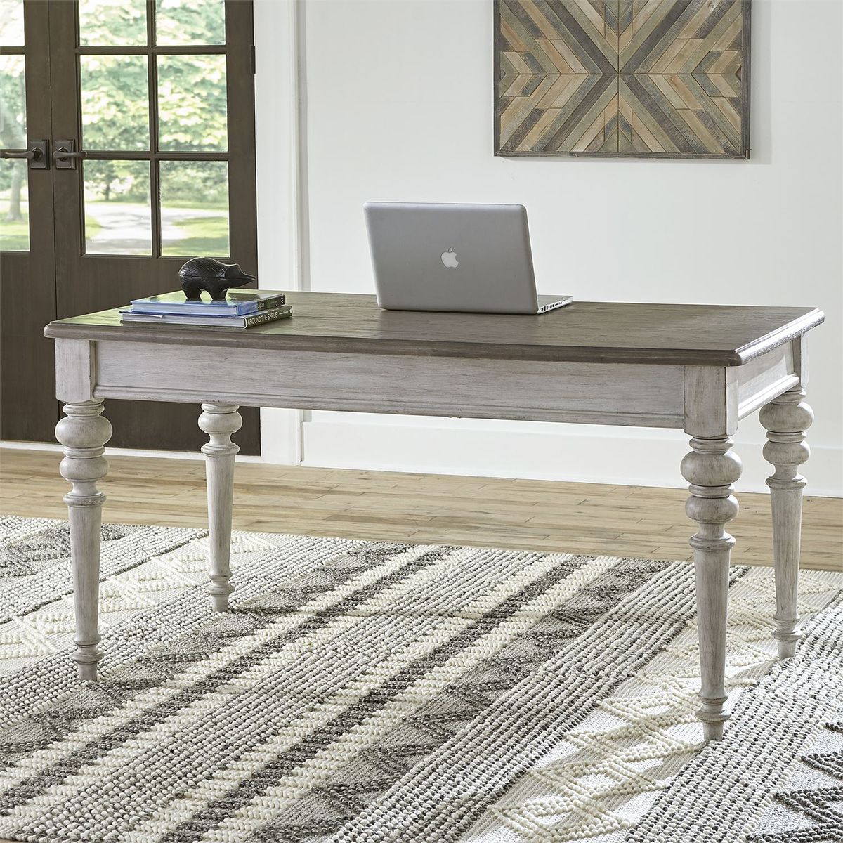 Liberty Heartland Writing Desk in Antique White - Luxury Home Furniture (MI)