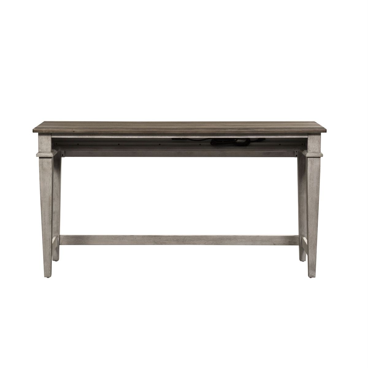 Liberty Heartland Console Bar Table in Antique White - Luxury Home Furniture (MI)