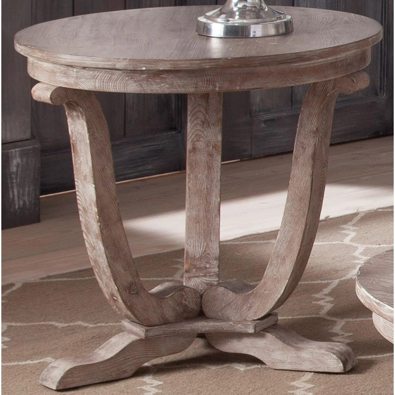 Greystone Mill End Table in Stone White image