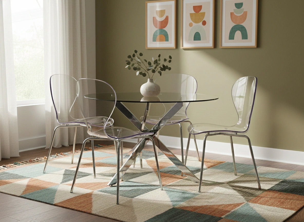 Clarion Chrome Dining Chair