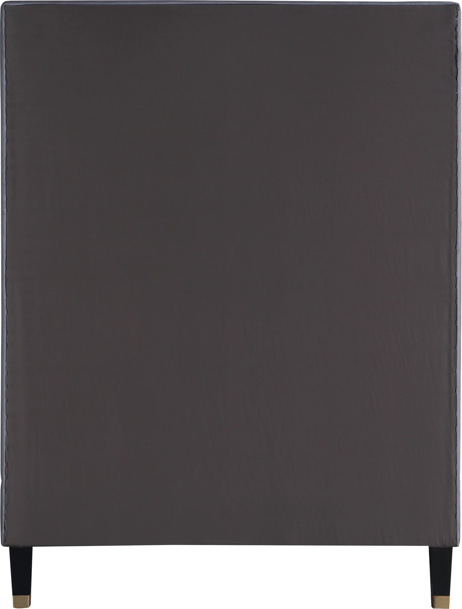 Harlie Grey Velvet Twin Bed