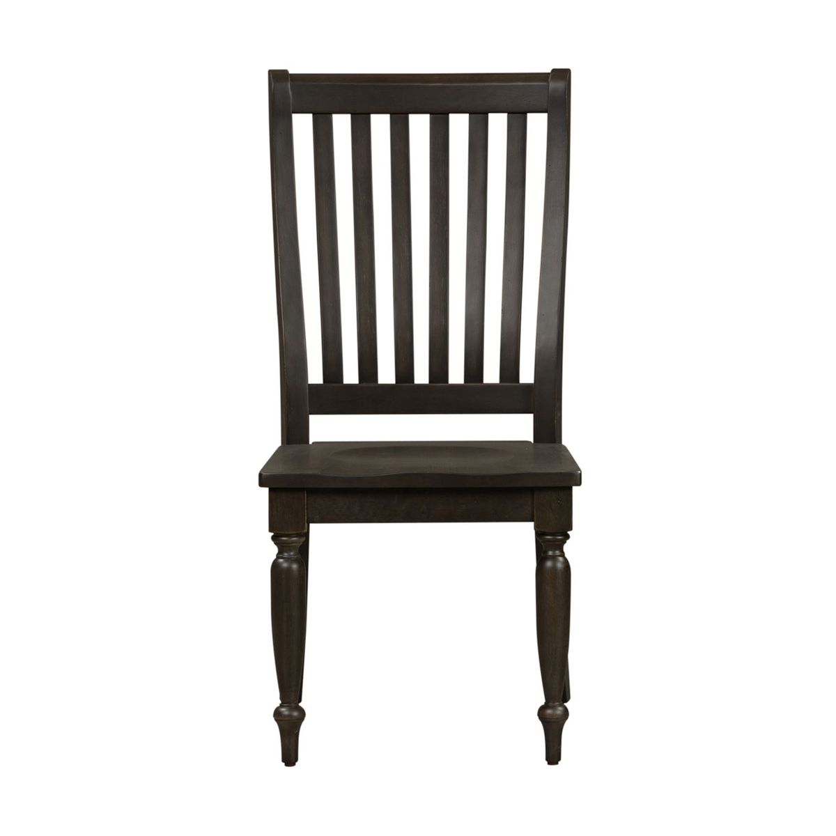 Liberty Furniture Harvest Home Slat Back Side Chair (RTA) in Chalkboard (Set of 2)