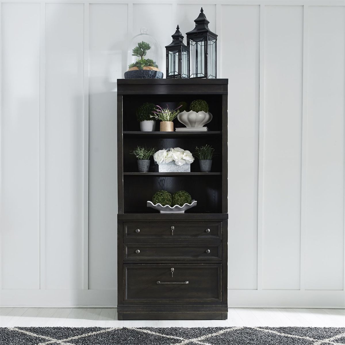 Liberty Harvest Home Bunching Lateral File Cabinet in Chalkboard - Luxury Home Furniture (MI)