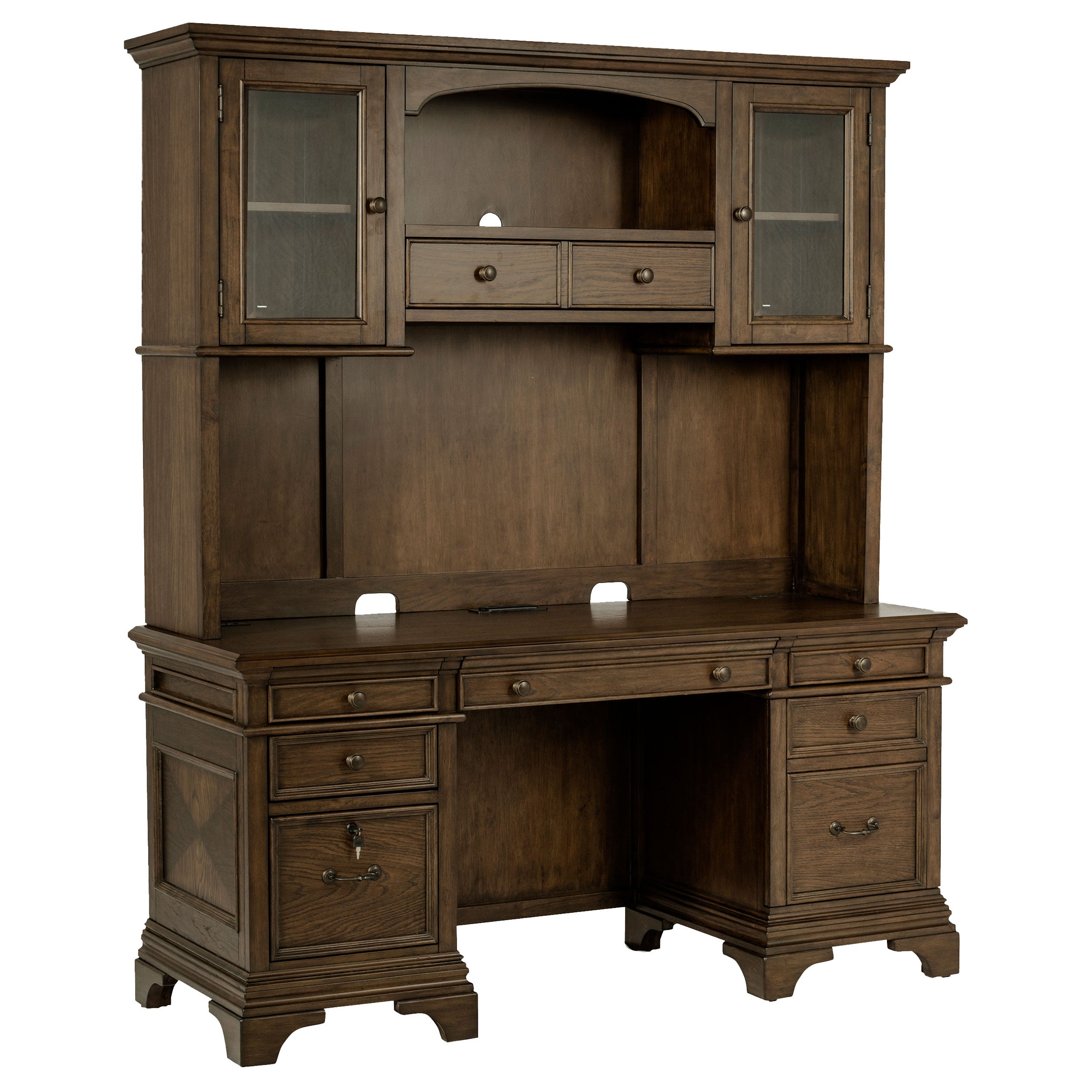 Hartshill Credenza Desk with Hutch - Luxury Home Furniture (MI)