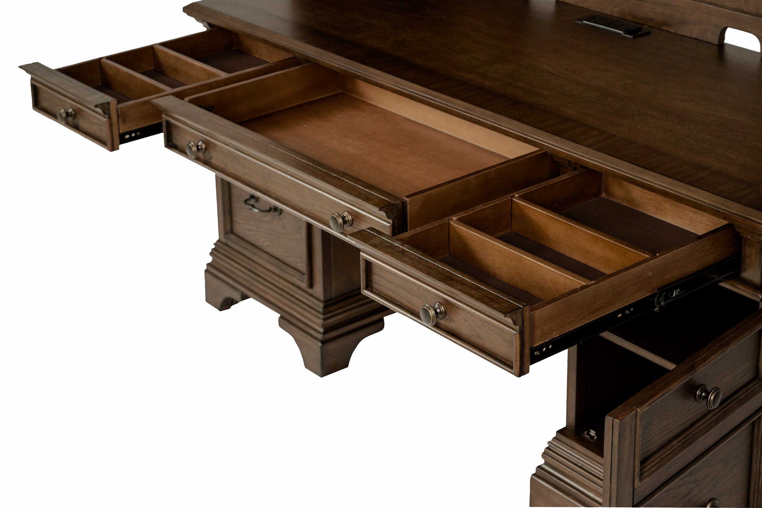 Hartshill Credenza Desk with Hutch - Luxury Home Furniture (MI)