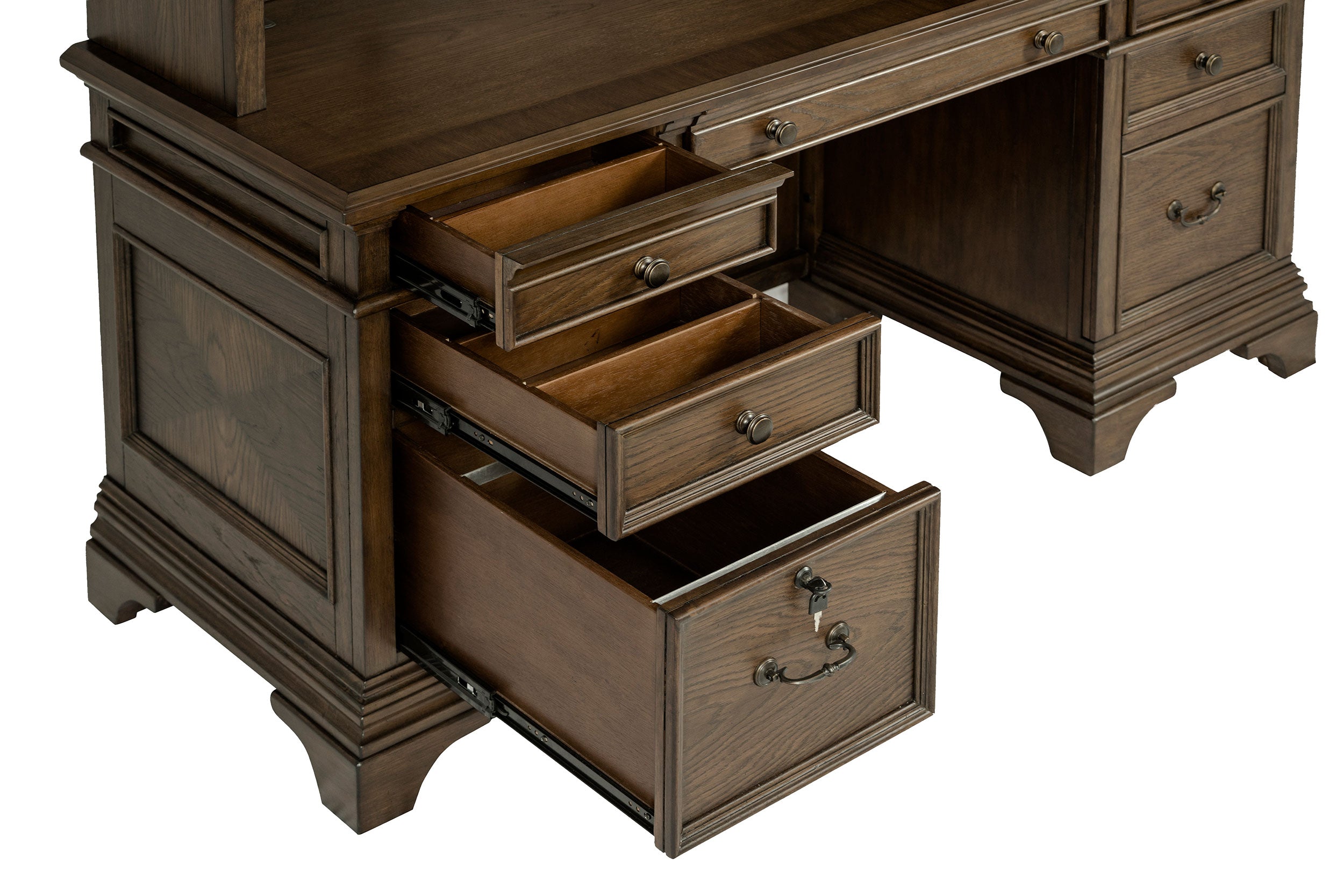 Hartshill Credenza Desk with Hutch - Luxury Home Furniture (MI)