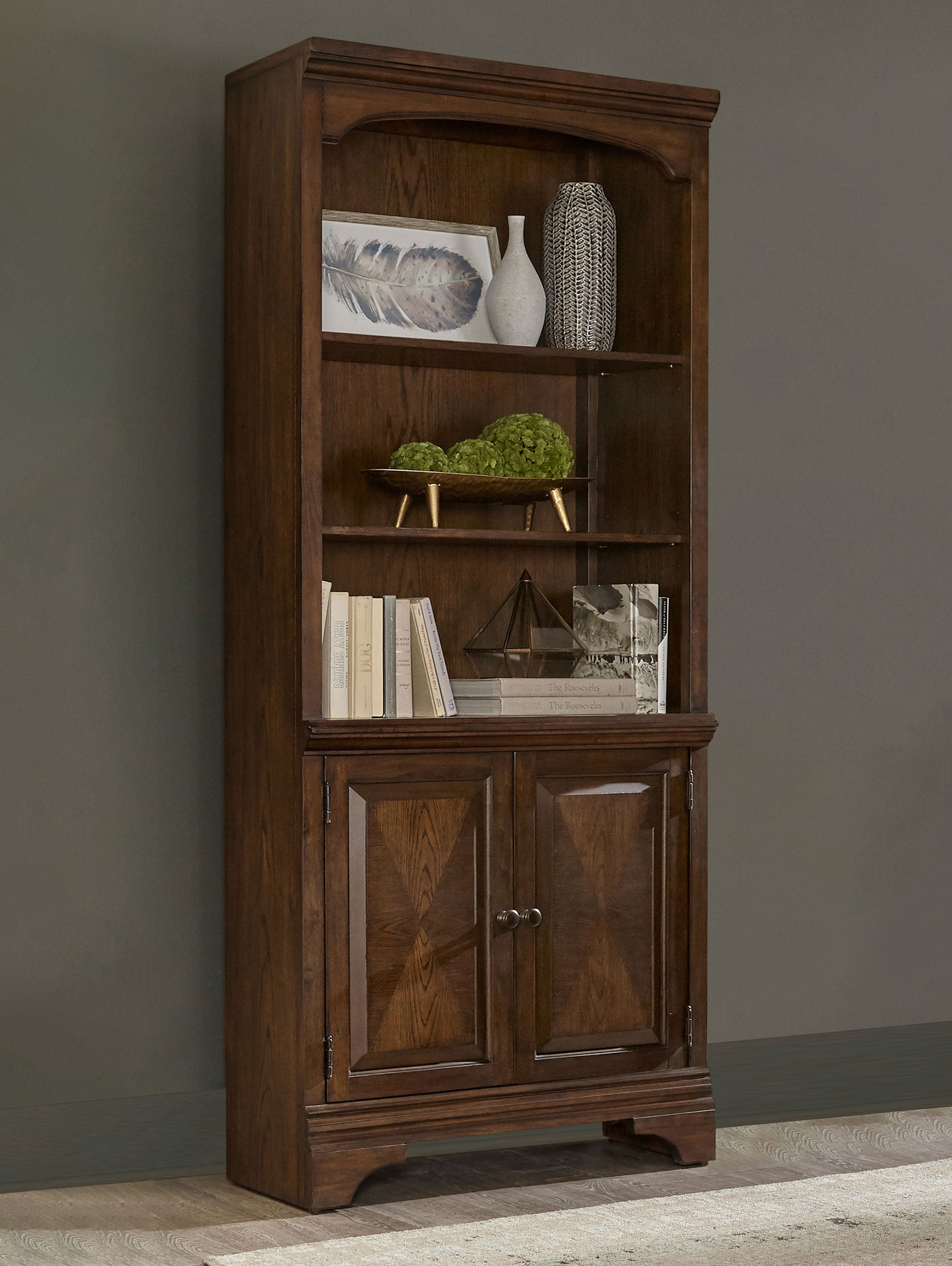 Hartshill Bookcase with Cabinet - Luxury Home Furniture (MI)