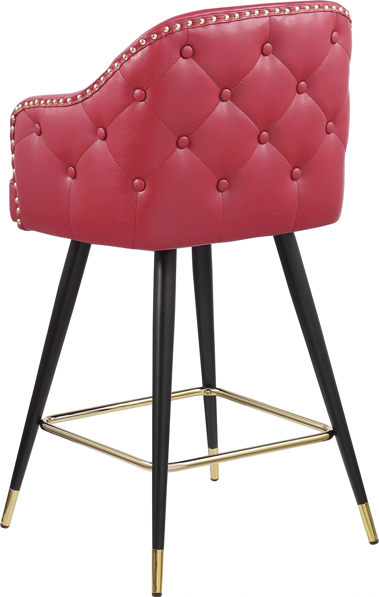 Barbosa Red Faux Leather Counter/Bar Stool