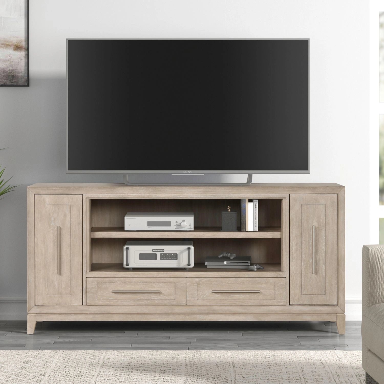 Fireplace TV Consoles 789 80 Inch Console w/ Fire FTS image