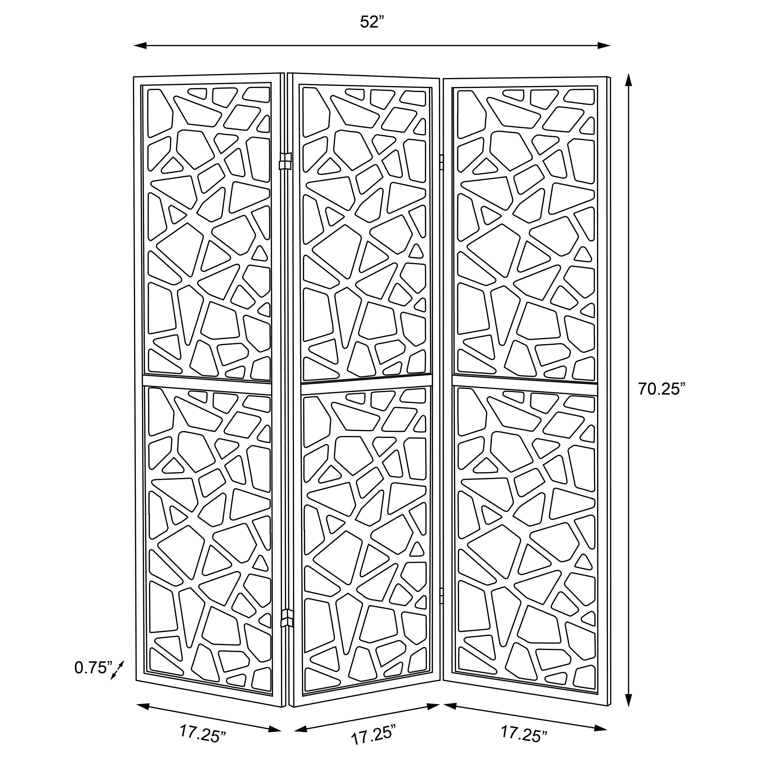 Nailan Three-Panel Room Divider