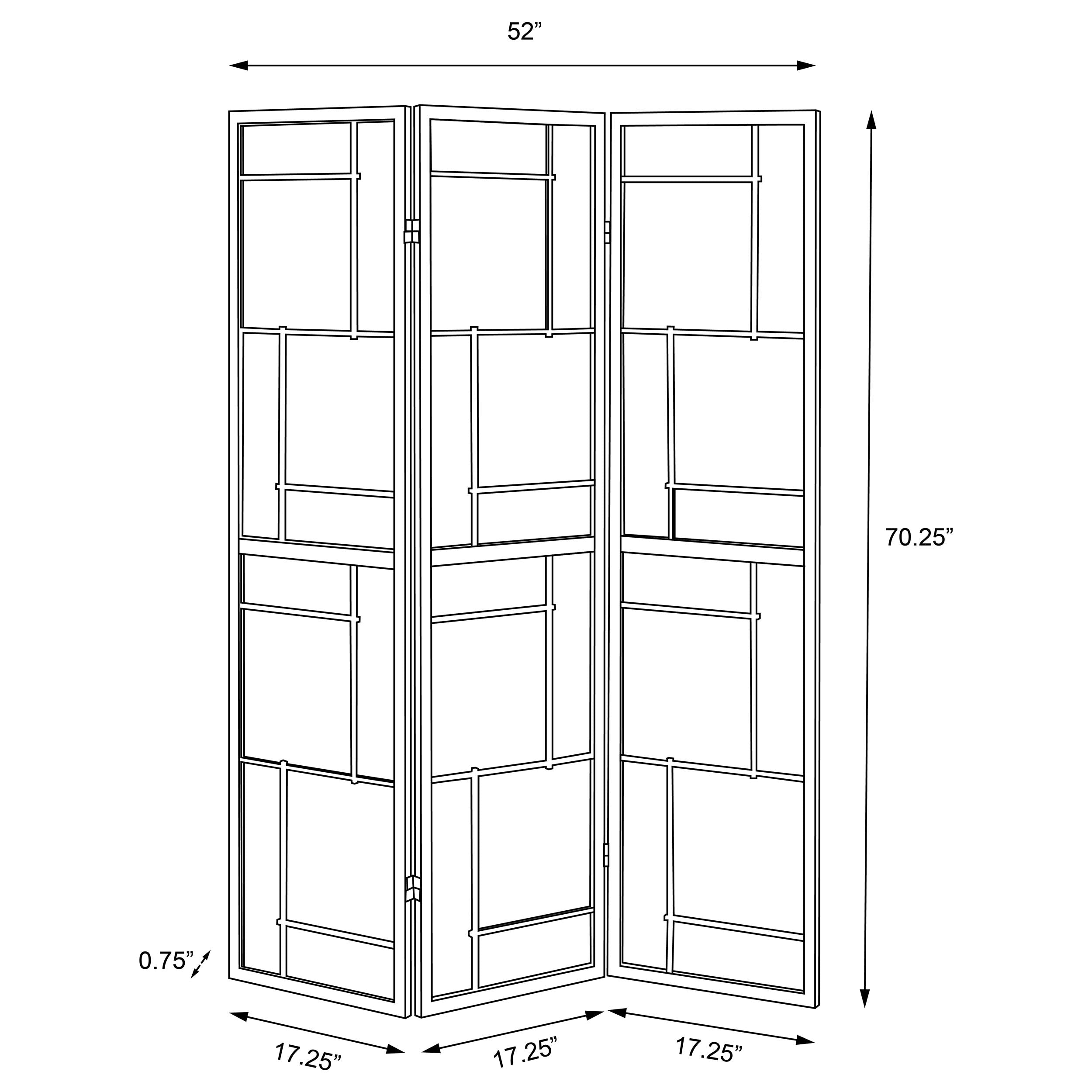 Damis Three-Panel Room Divider - Luxury Home Furniture (MI)