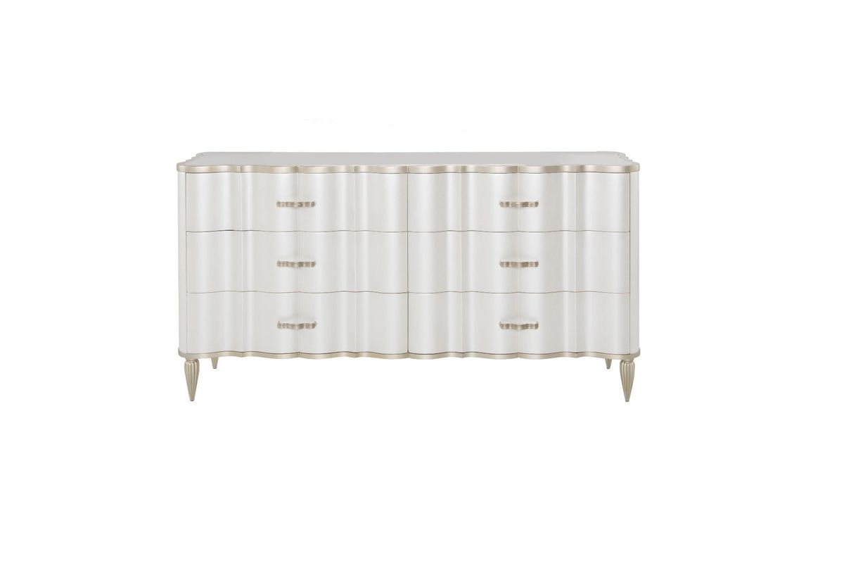 luxury dresser london AICO London Place Dresser in Creamy Pearl