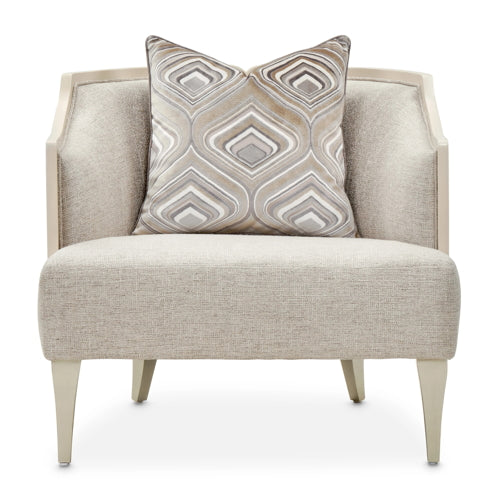 AICO Furniture Camden Court Accent Chair in Pearl - Luxury Home Furniture (MI)
