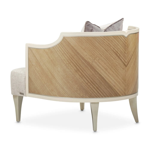 AICO Furniture Camden Court Accent Chair in Pearl