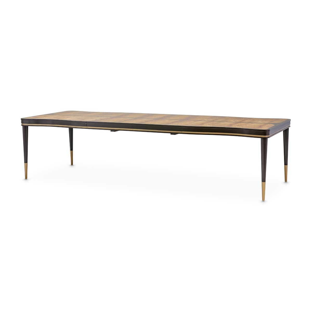 AICO Malibu Crest Rectangular Dining Table in Crotch Mahogany - Luxury Home Furniture (MI)