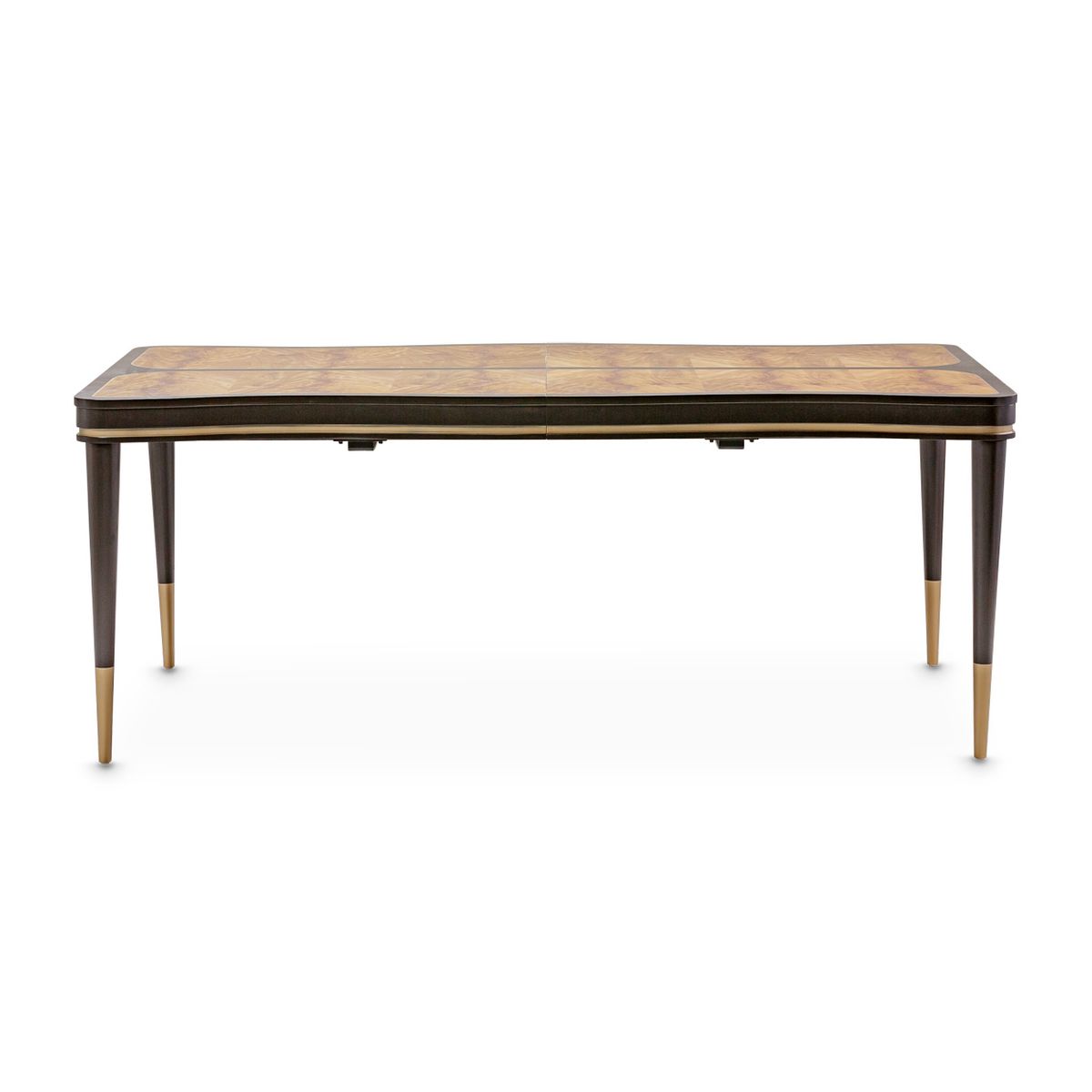 AICO Malibu Crest Rectangular Dining Table in Crotch Mahogany - Luxury Home Furniture (MI)