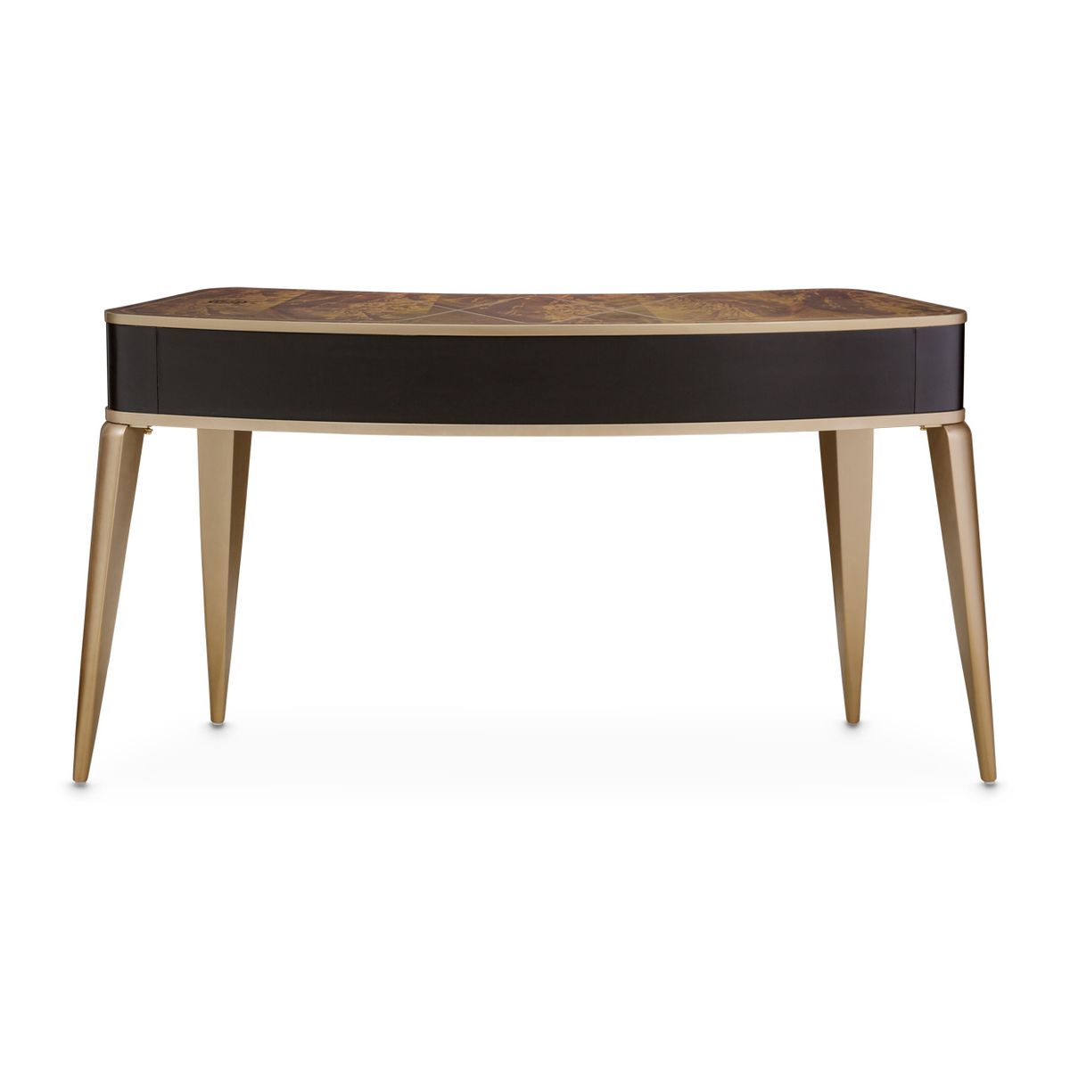 AICO Malibu Crest Vanity Desk in Crotch Mahogany - Luxury Home Furniture (MI)