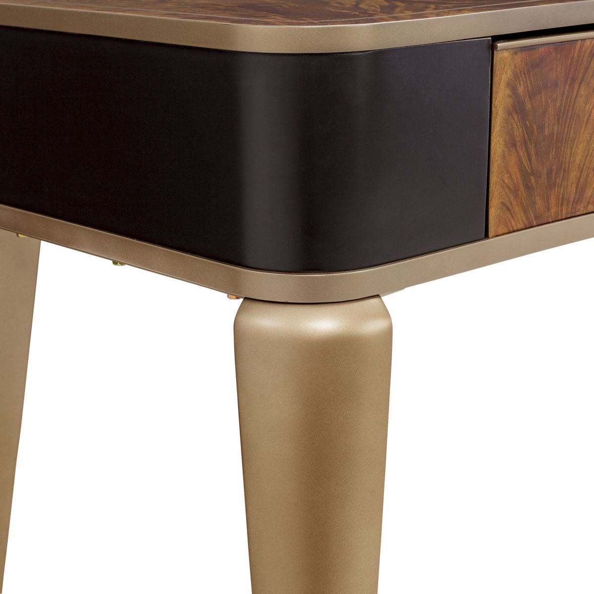 AICO Malibu Crest Vanity Desk in Crotch Mahogany - Luxury Home Furniture (MI)