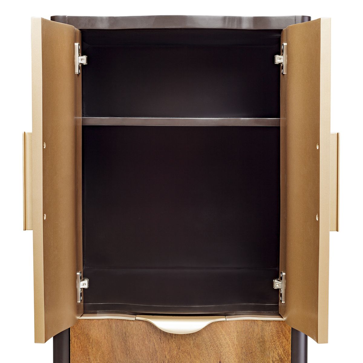 AICO Malibu Crest Swivel Lingerie Chest in Crotch Mahogany